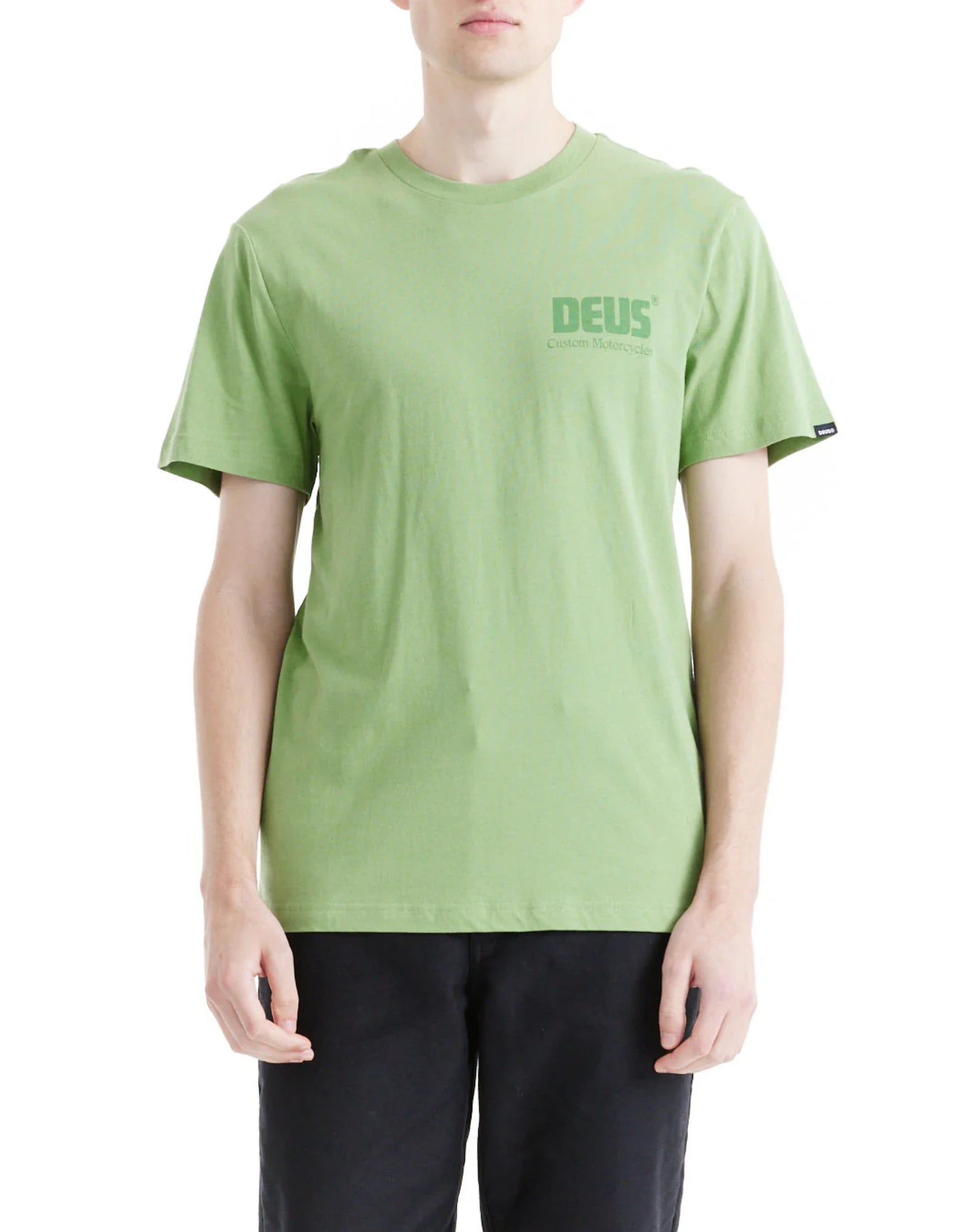 T-shirt man dmp251953b drop dpwn tee vrille verte Deus Ex Machina
