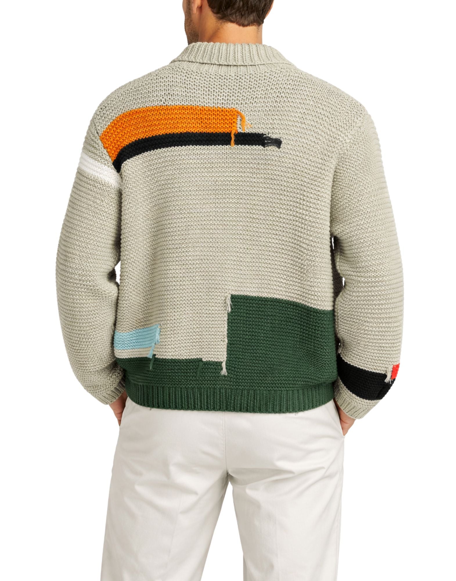 YMC Baker Cardigan Herren-Cardigan aus natürlicher Baumwolle P8AAA BAKER CARDIGAN