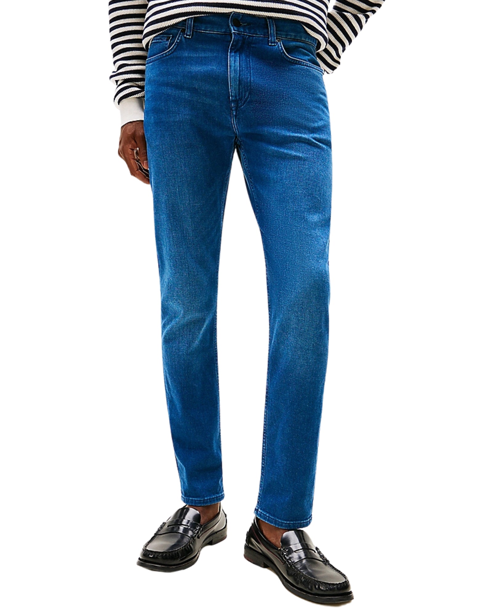Jeans man MW0MW40650 1CY SLIM BLEECKER LAKE BLUE TOMMY HILFIGER