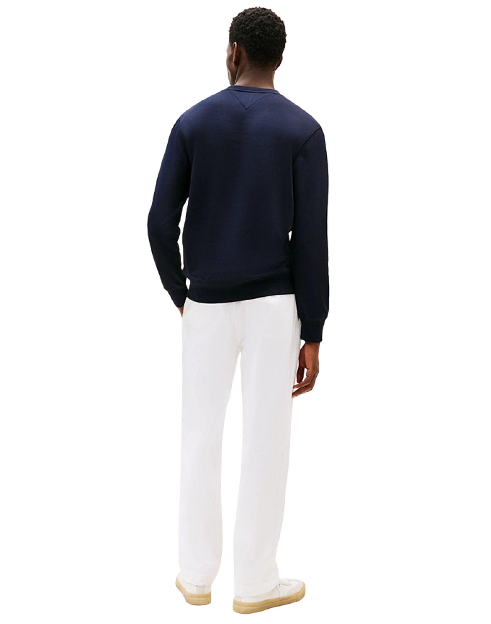 11596 DW5 SWHEATSHIRT MIT BLAUEM LOGO - Maglieria - TOMMY HILFIGER