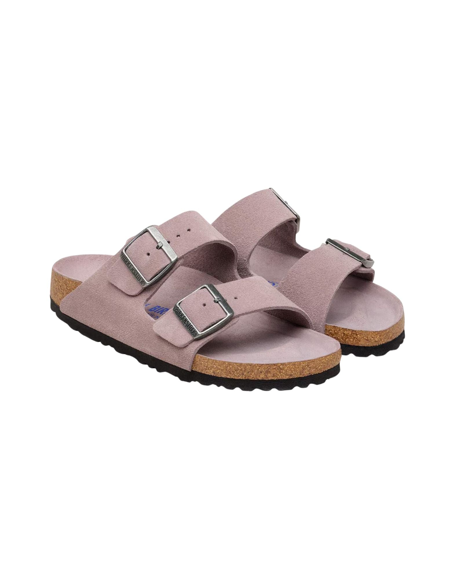 Birkenstock Arizona Soft Footbed Sandals in Suede Leather with Soft Footbed 1031596 FADED PURPLE