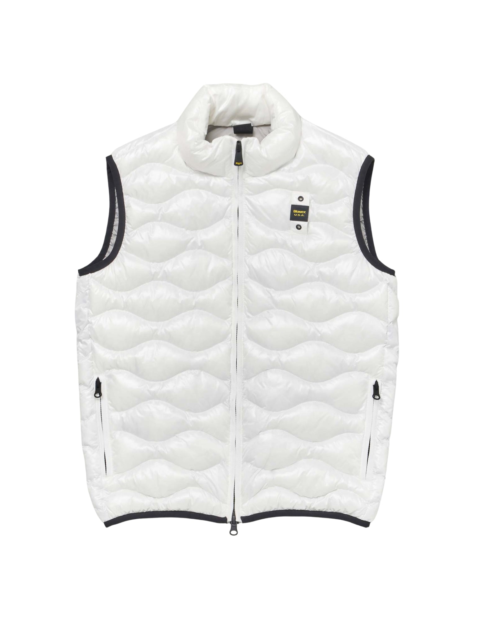 Blauer Danny Padded Nylon Waistcoat Vest White Men’s 26SBLUX02184-005958 100GG