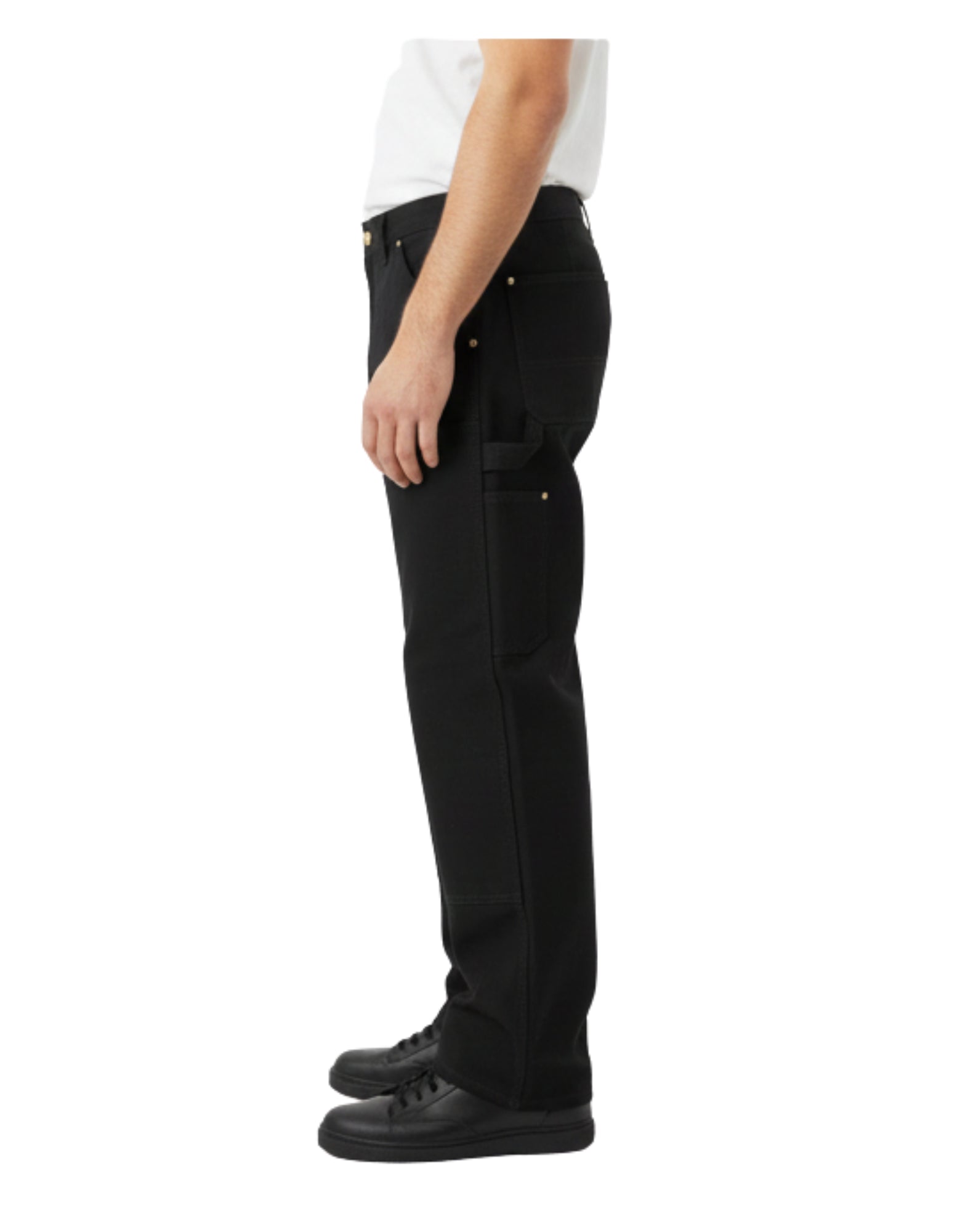 I036274 89B732 BLACK DOUBLE KNEE PANTS - Pantaloni - CARHARTT WIP