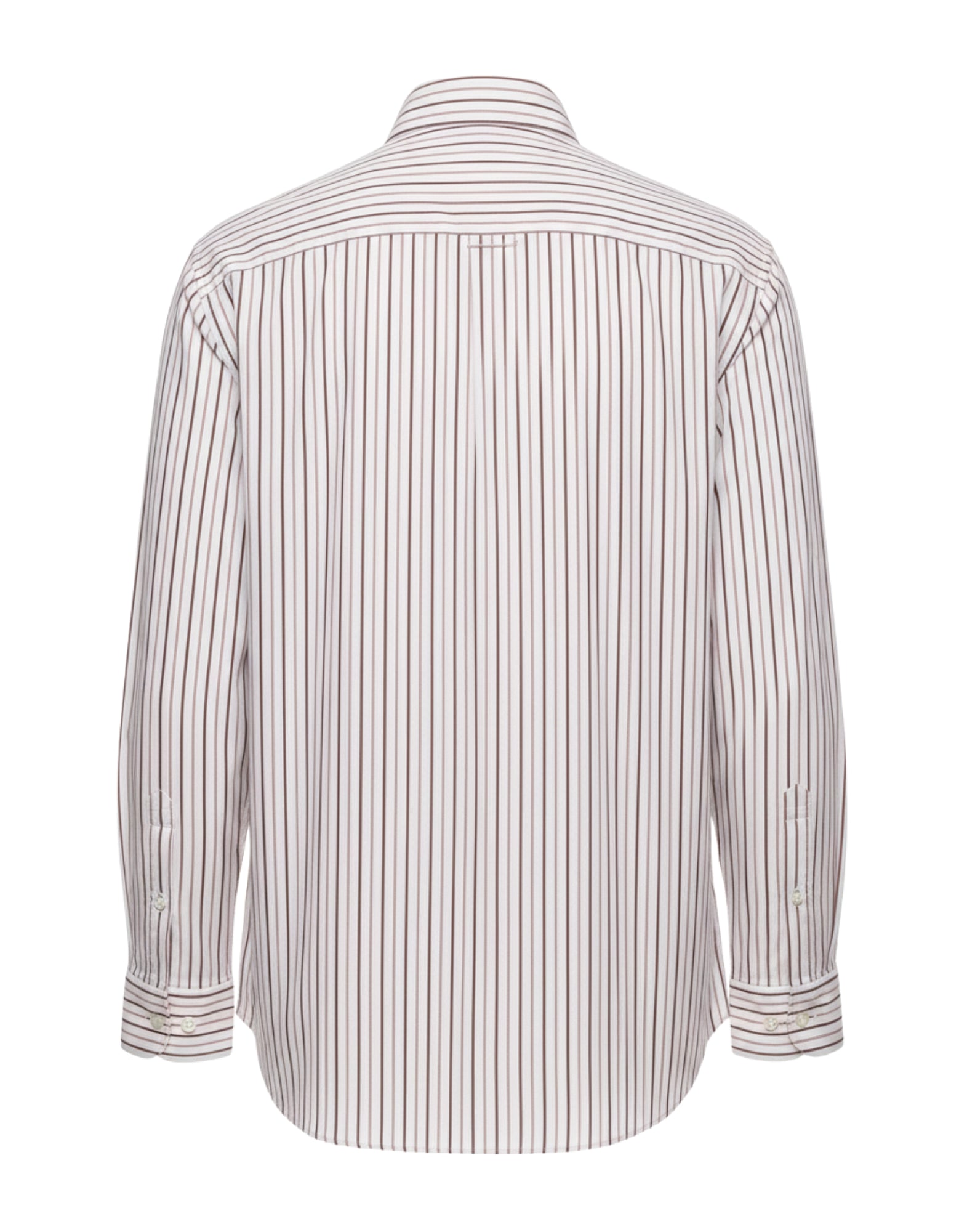 Costumein Ethan Bastian Men’s Striped Cotton Shirt White Made in Italy Z78BA 24 WHITE STRIPED SHIRT ETHAN BASTIAN