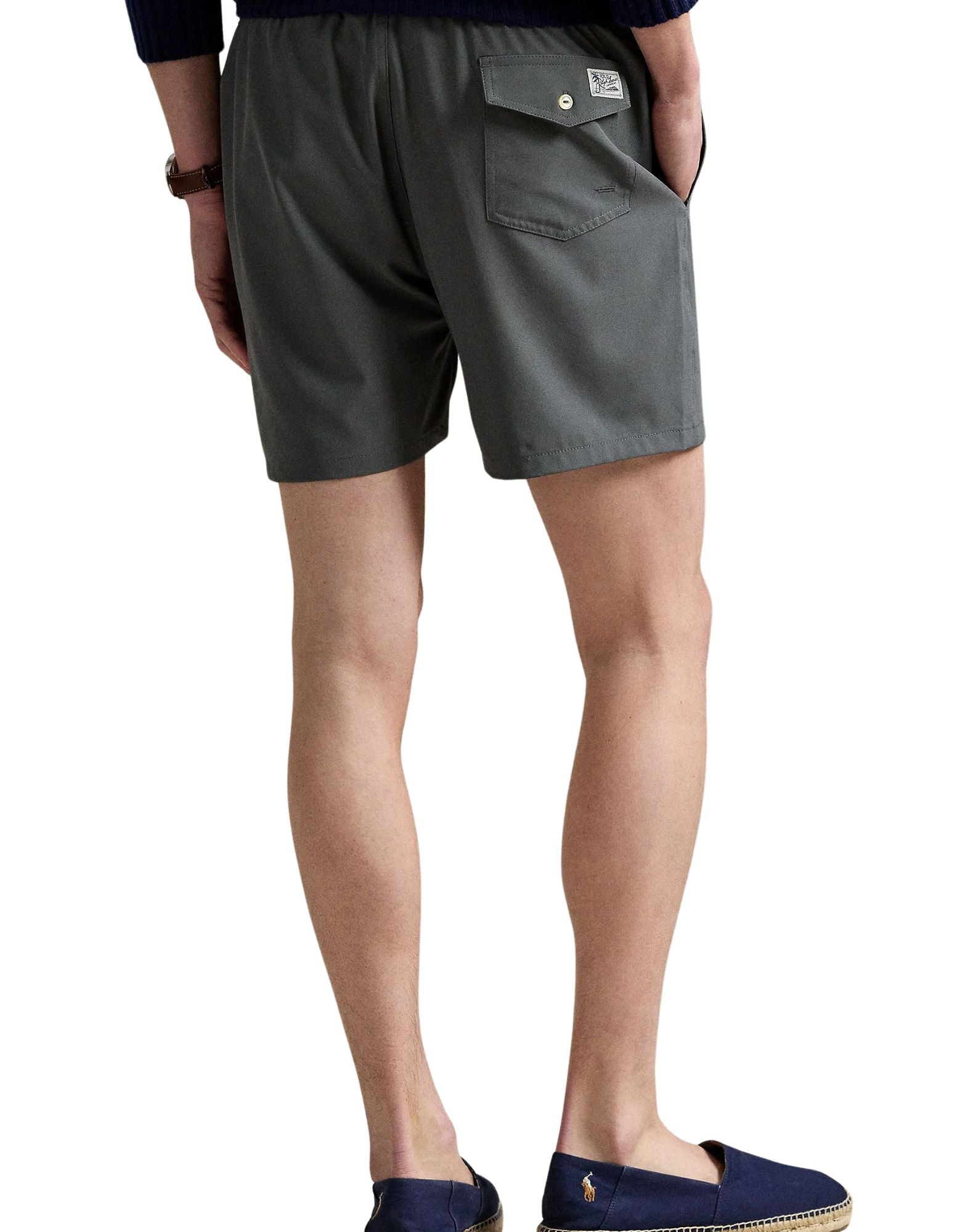 Polo Ralph Lauren Traveler Mid Trunk Swim Shorts Grey Cast Men’s 710957782015 GREY CAST