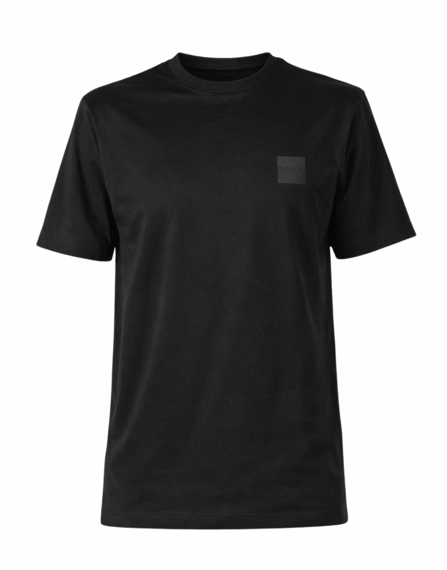 Outhere T-shirt Bliss Girocollo in cotone nero Vestibilità regolare da uomo 4651M303B208-26046 1749 BLISS