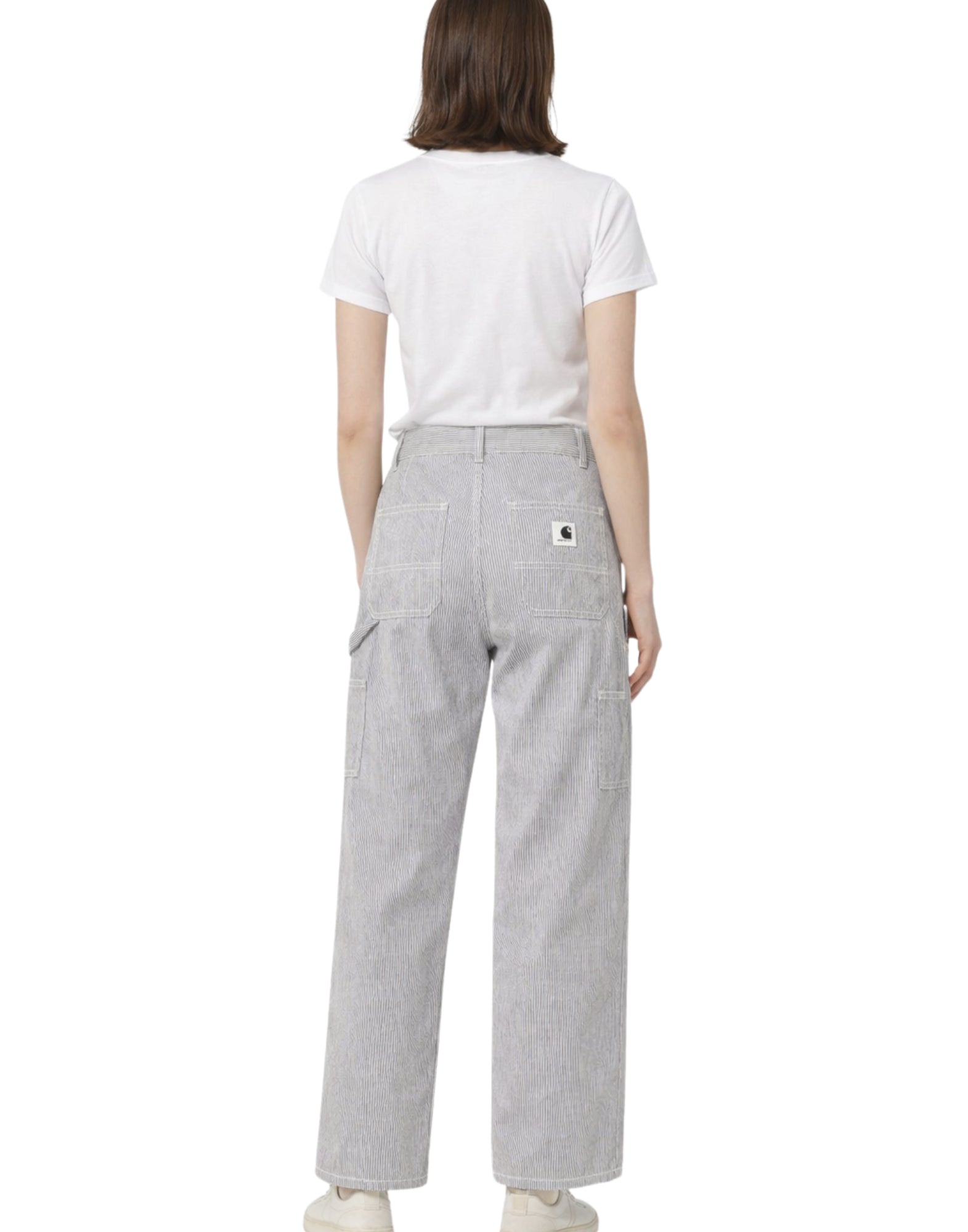 Carhartt WIP W’ Mercer Pant Mercer Stripe Graphite/Wax Stone Washed – Women’s I036517 3OK35 STRIPED