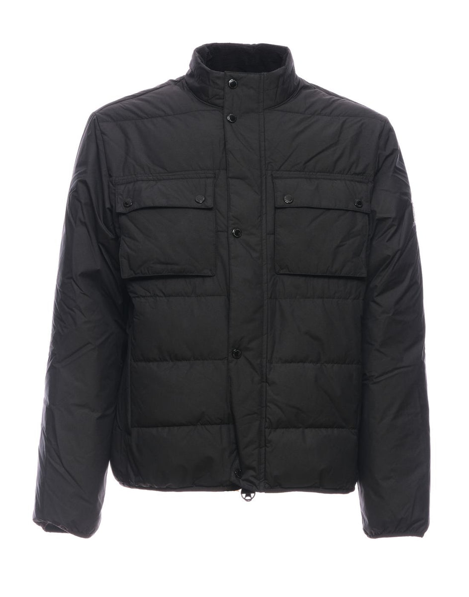 Barbour International Throttle Wax Jacket Nero | Barbour 