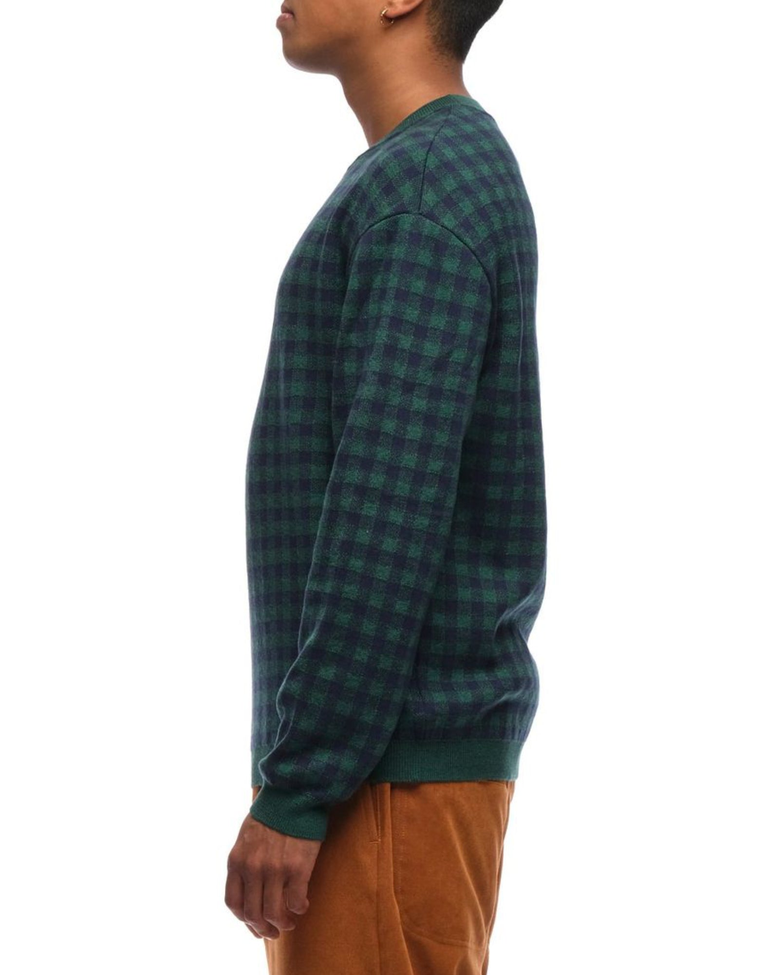 Pullover für Mann UFM080 163Greennavy SCAGLIONE