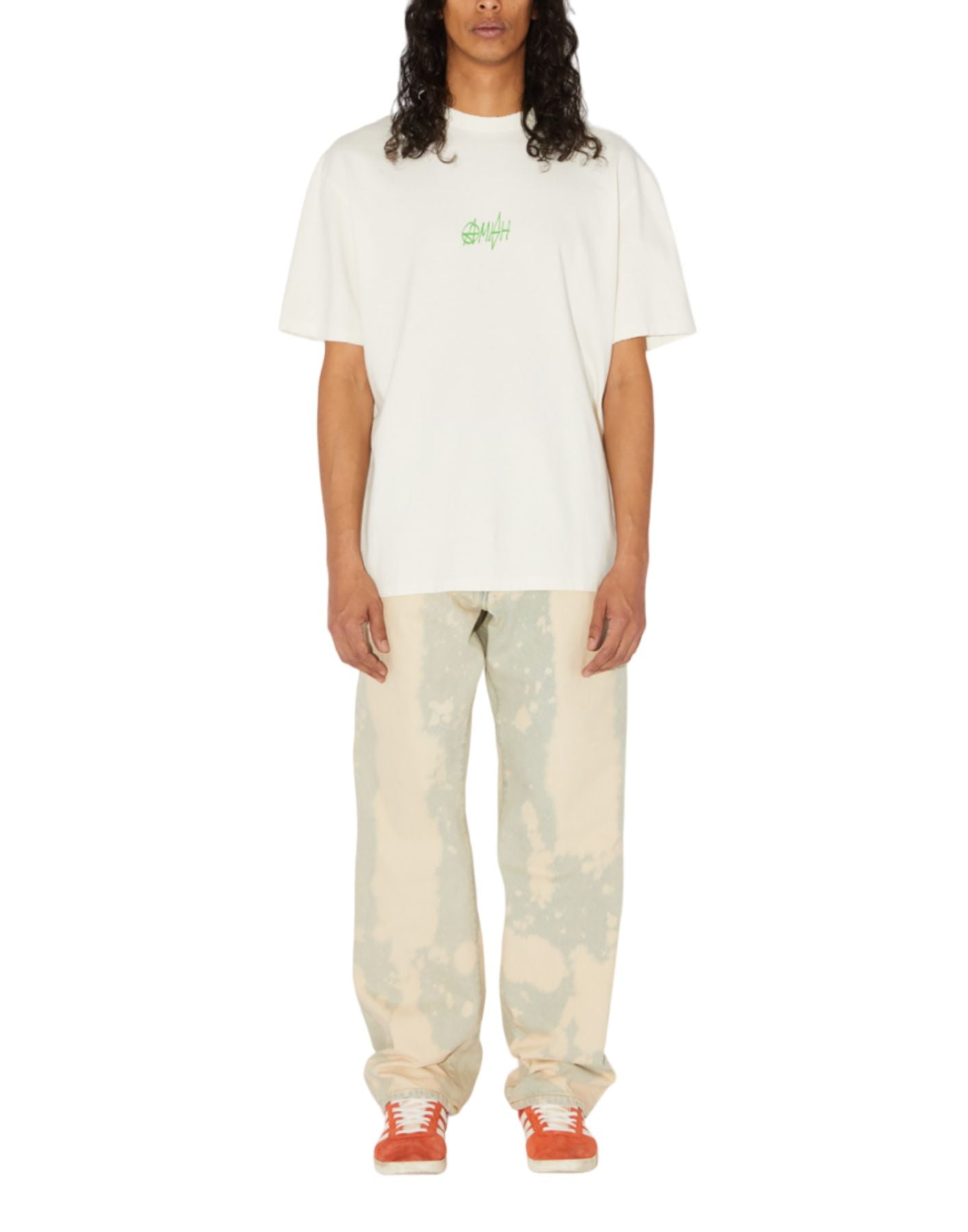 티셔츠 맨 AMU078CE681772 흰색 Amish