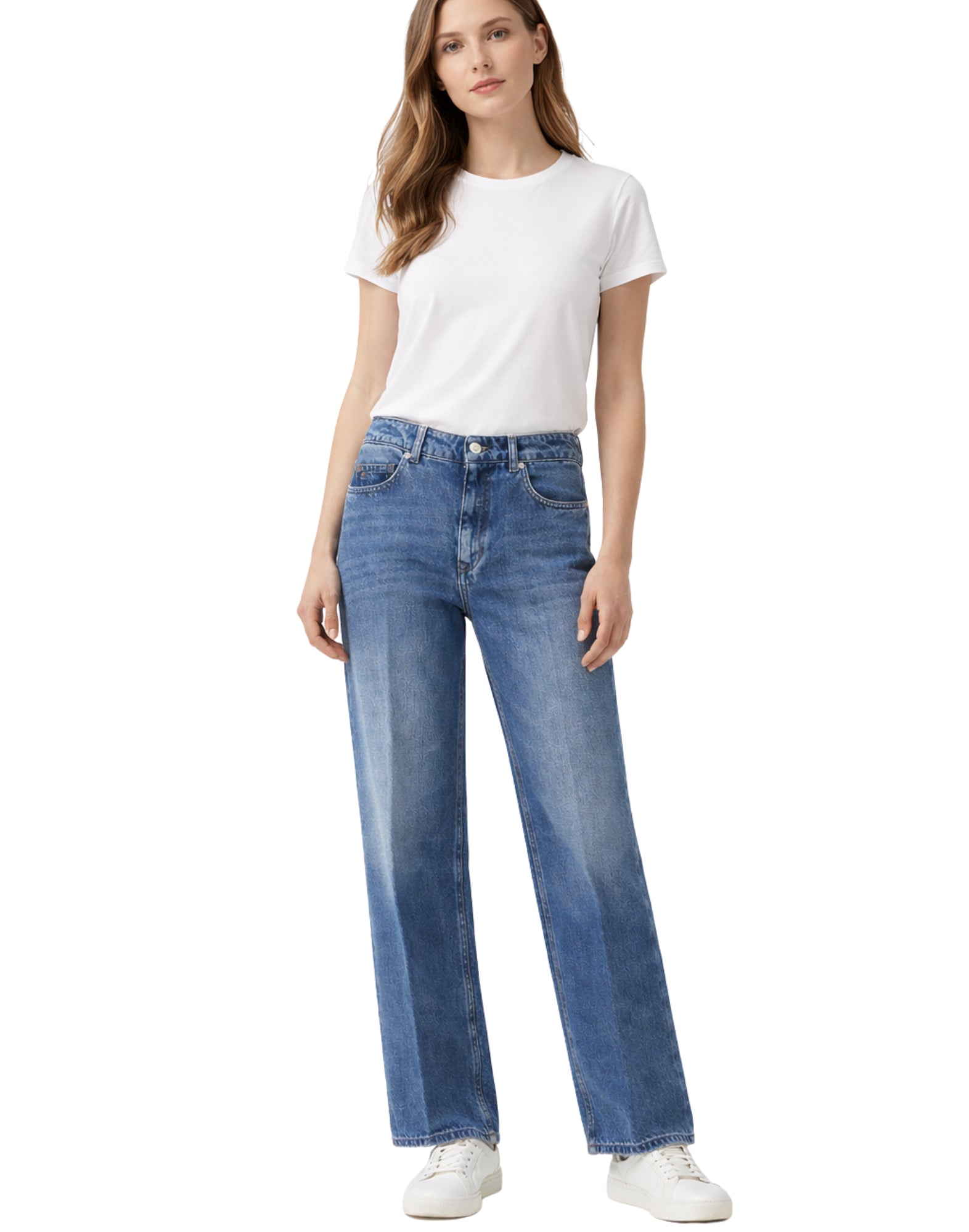 Nine in the Morning Franca Trumpet Trumpet Jeans in Blue Denim for Women FRA01 FRANCA PANT