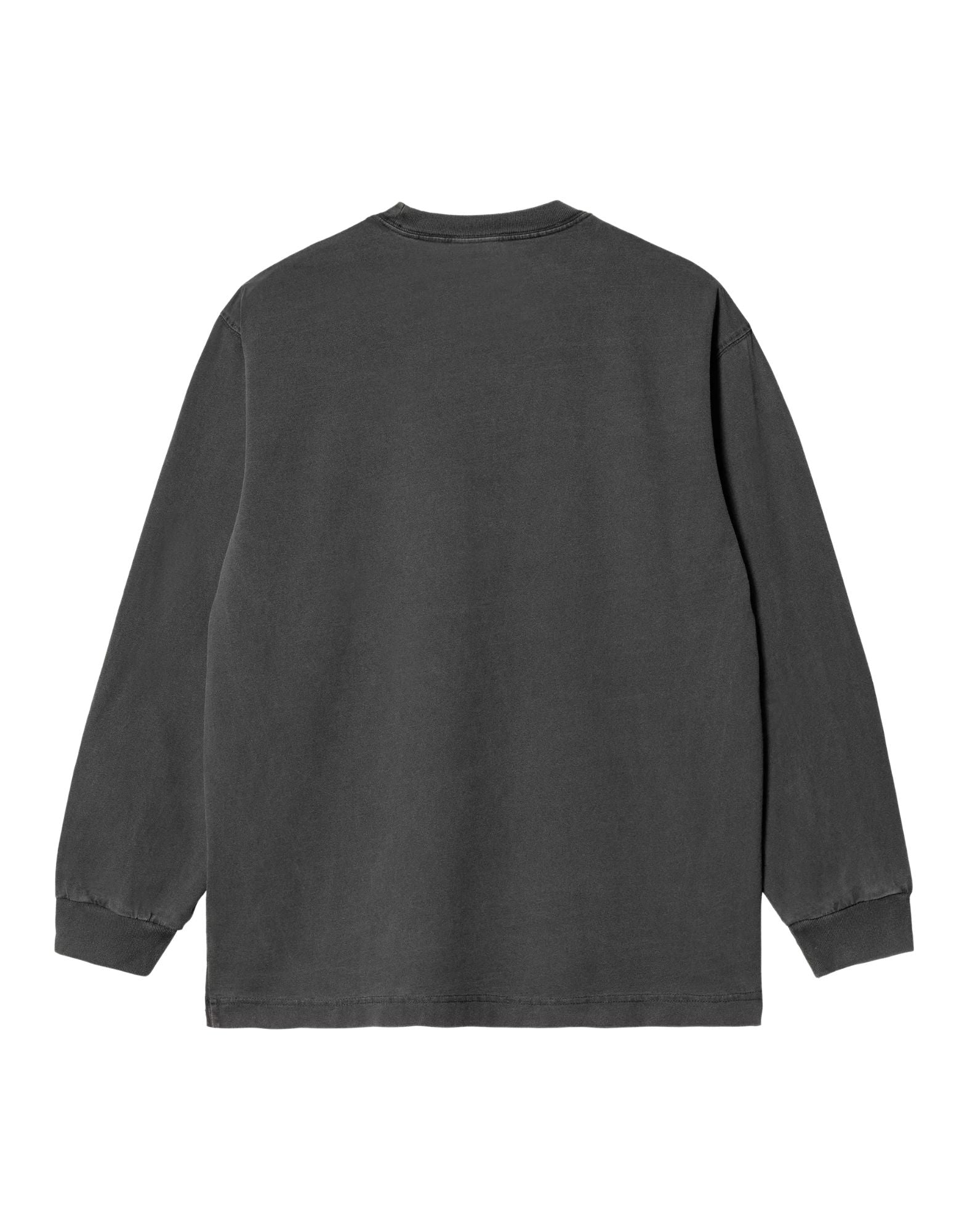 L/S Vista T-Shirt, schwarz, stückgefärbt