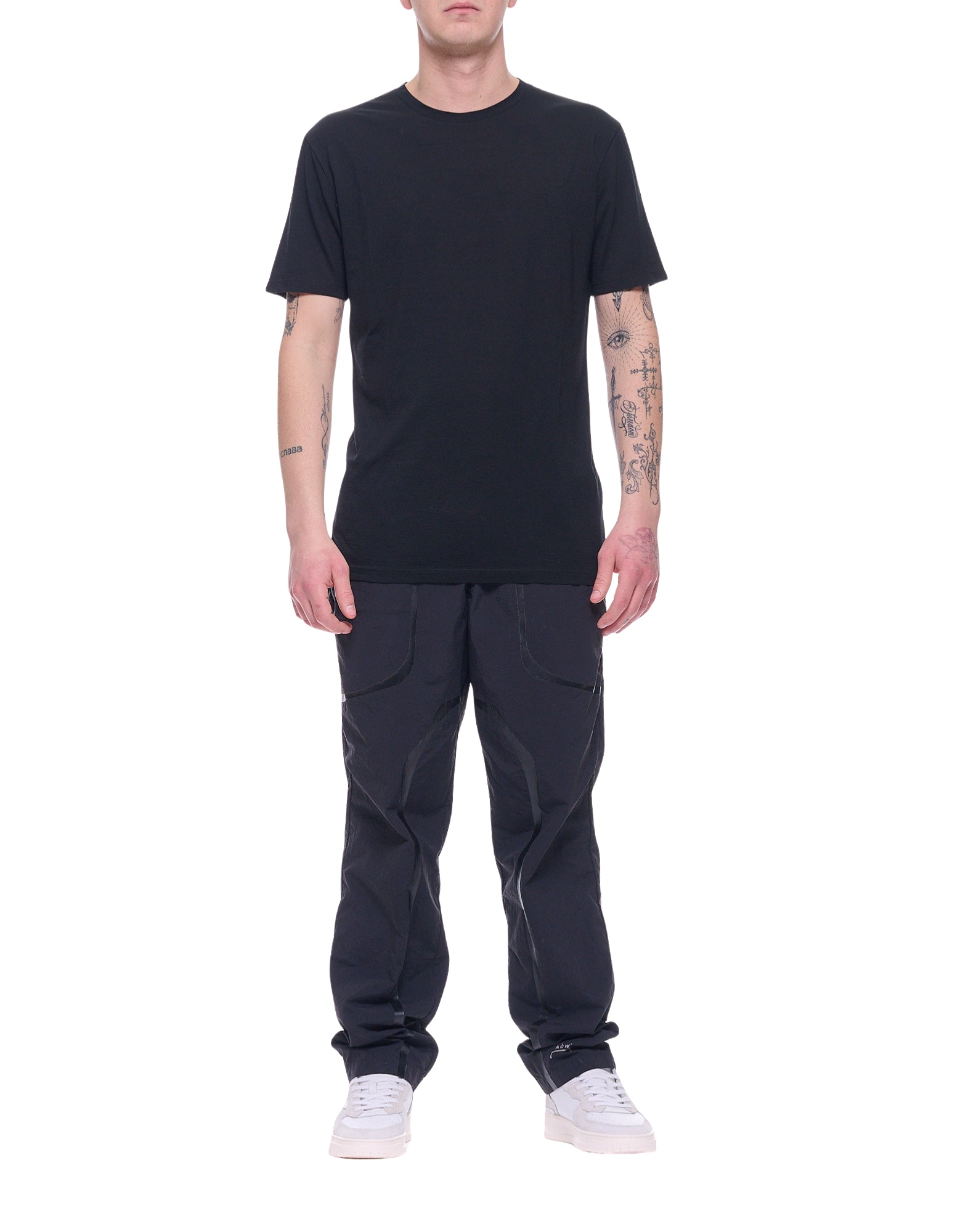 Albeni 1905 Wool T-Shirt – Black MAGLIA LANA NERO ALBENI