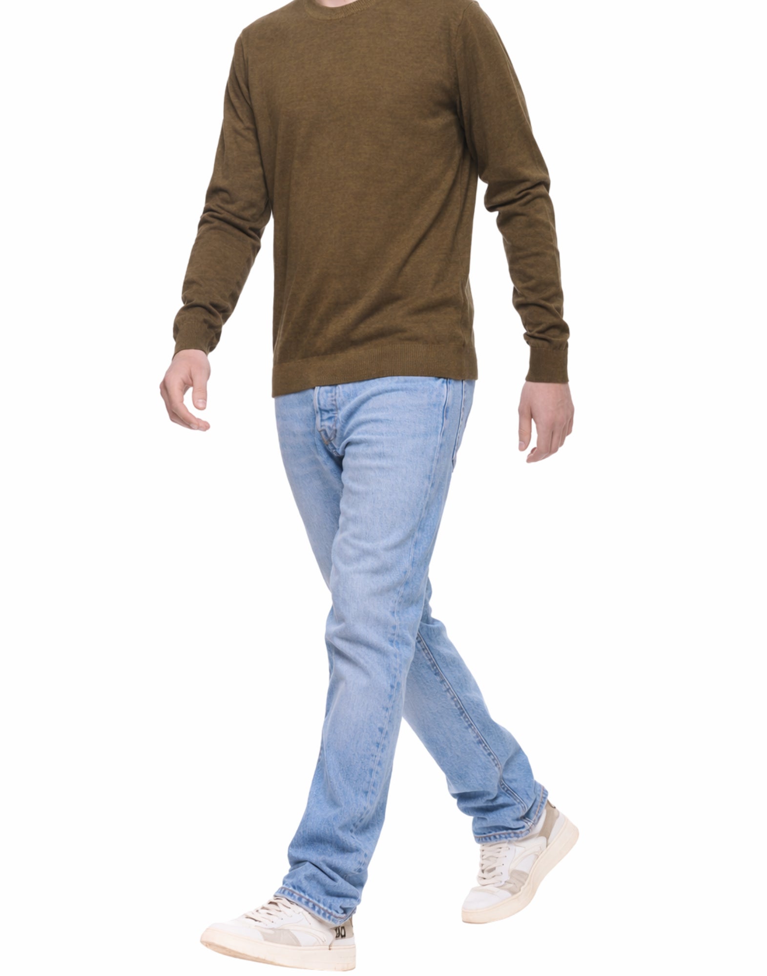 Blauer Morton Lightweight Cotton Knit Sweater Green – Men’s Regular Fit 26SBLUM01480-007167 60H