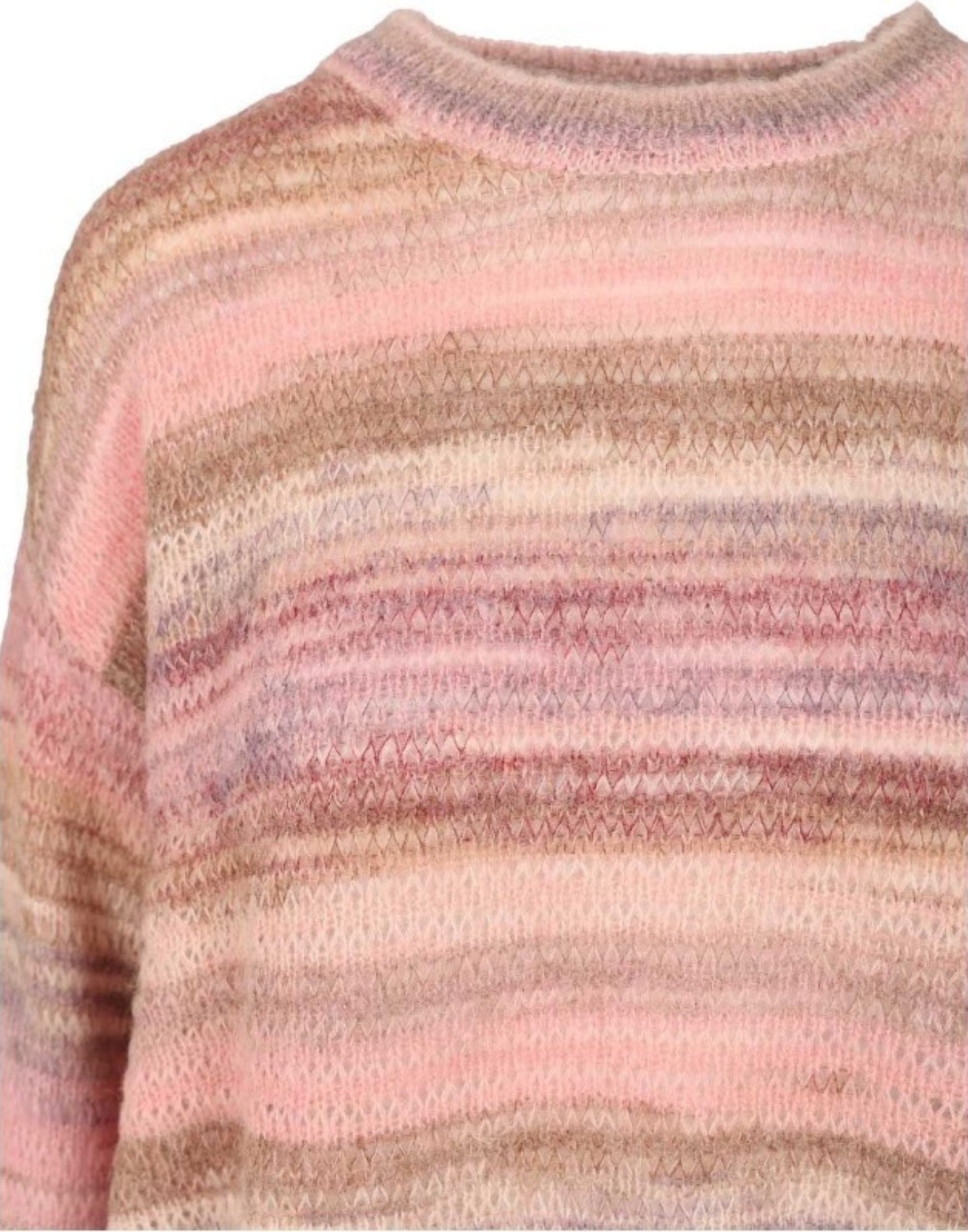 C0119 PINK CREW NECK - Maglieria - Amish