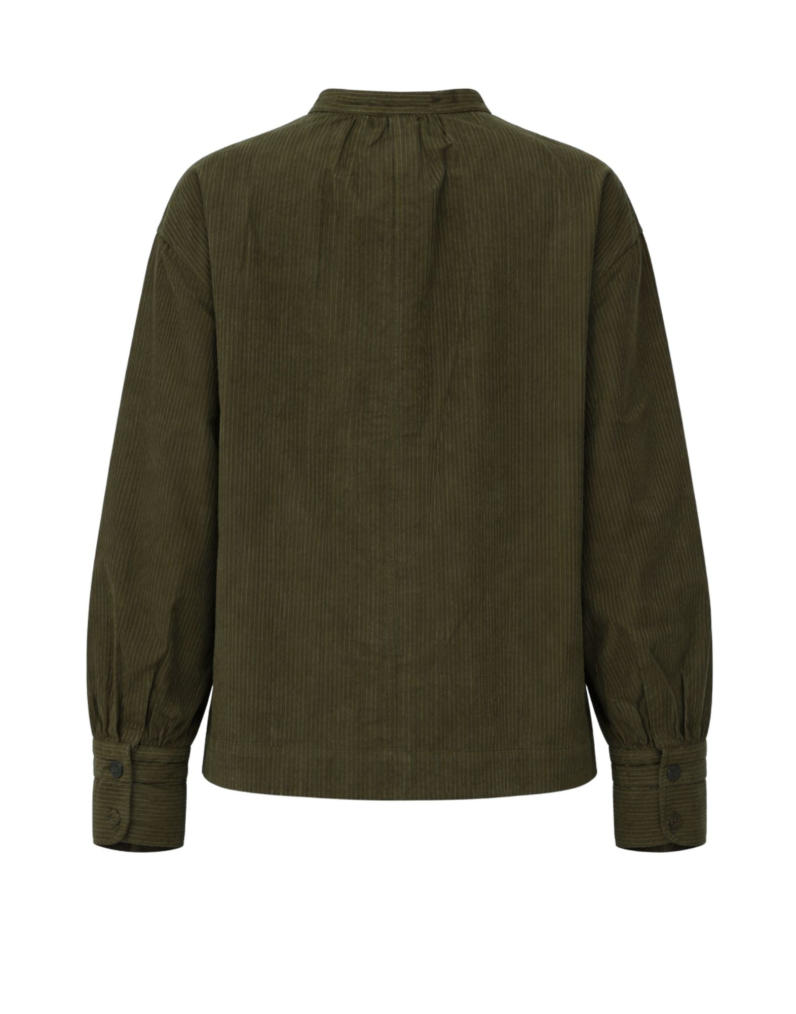 Pomandère 女式条纹衬衫 军绿色 261-9498/21625 760