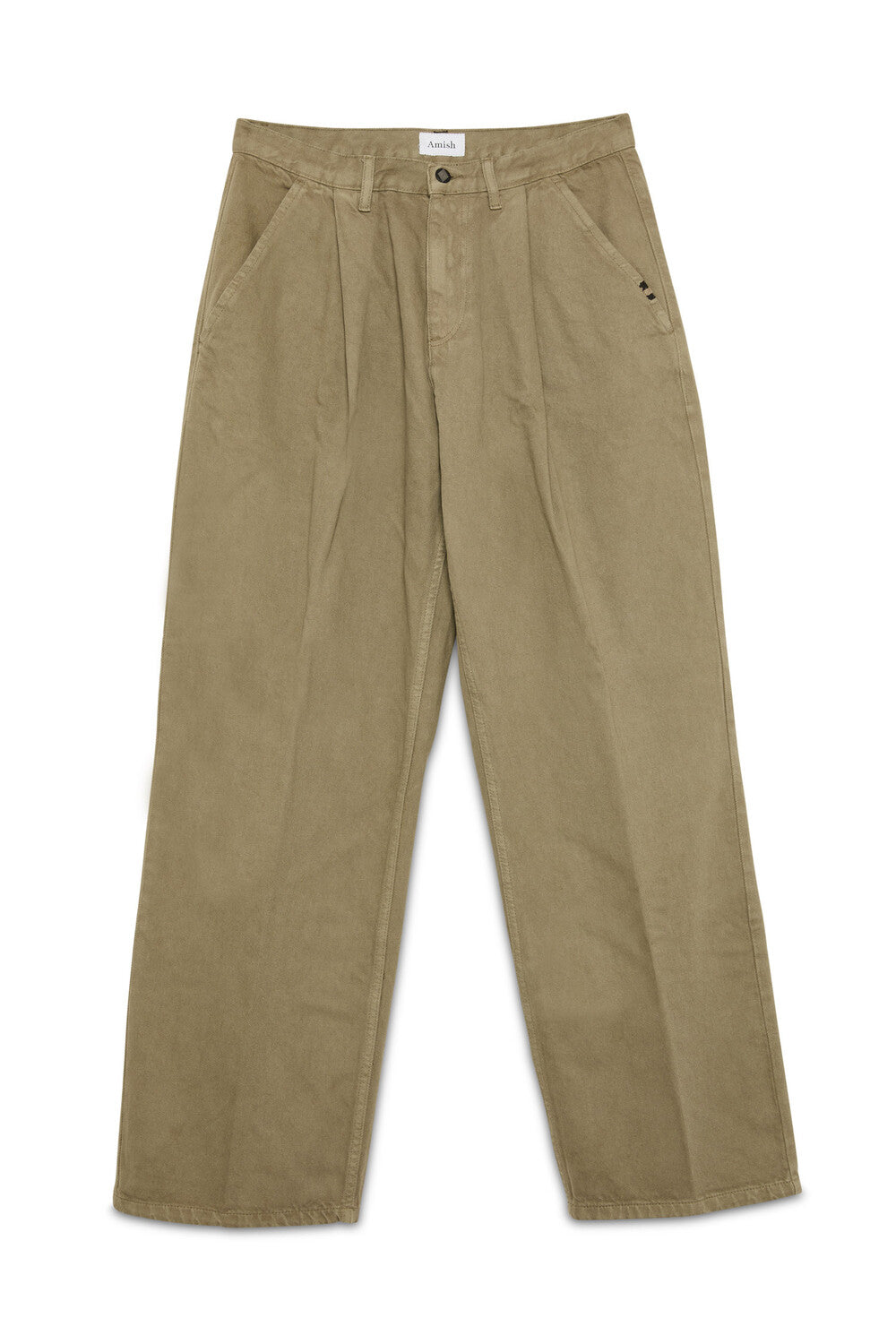 Pants man AMU151P4650569 C0502 PANT NOGEND AMISH BULL DYED DRYED HERB Amish