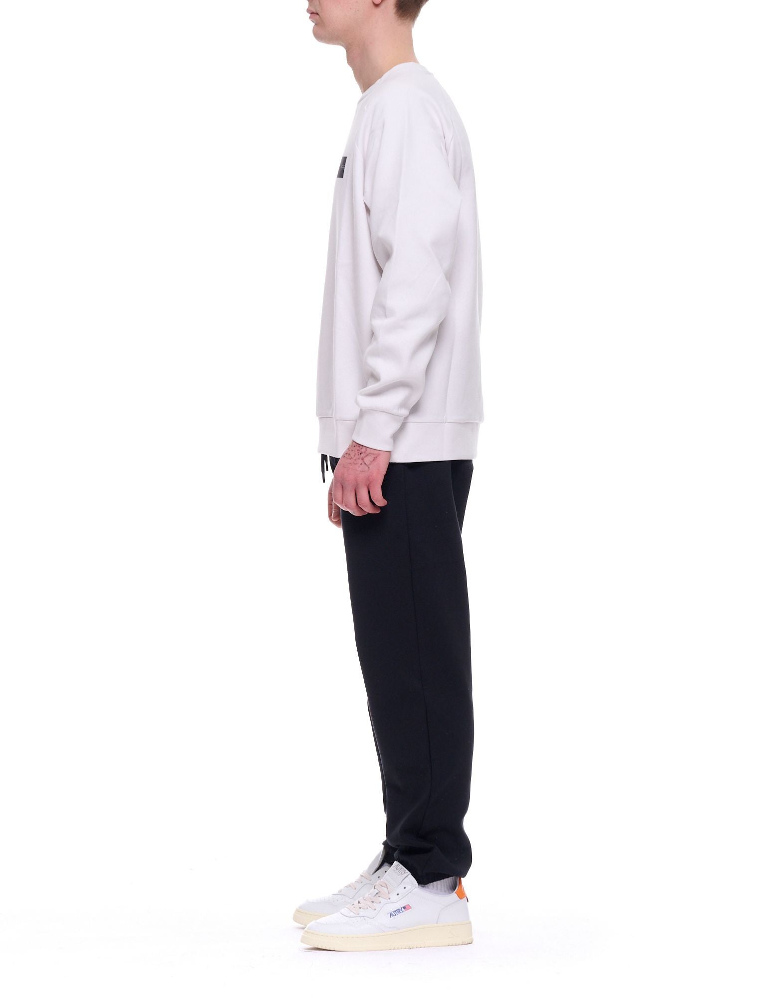 Outhere Sudadera de hombre con cuello redondo Ariel Offwhite Regular Fit Mezcla de algodón 4654M111B209-26046 1706 ARIEL