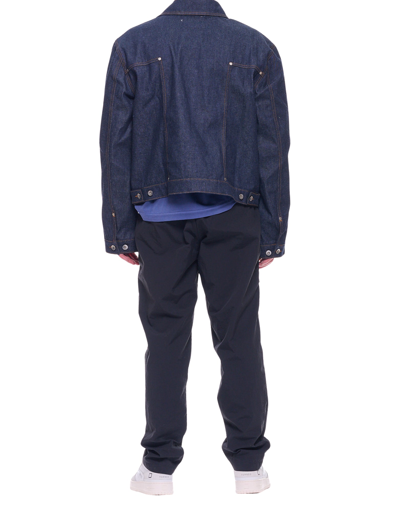 YouMustCreate Men’s Indigo Loft Jacket Raw denim P5AAM 40 INDIGO