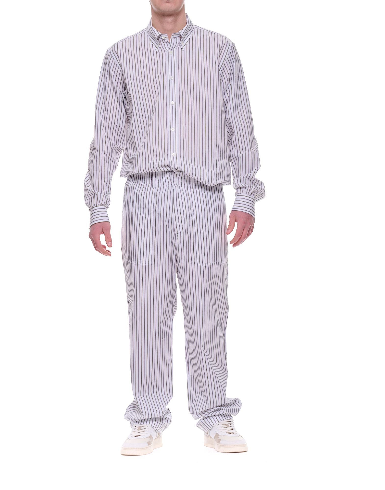 Cellar Door Zac Men’s Cotton Striped Pants Multicolor Regular Fit Made in Italy 110656BL C319 101 ZAC UOMO