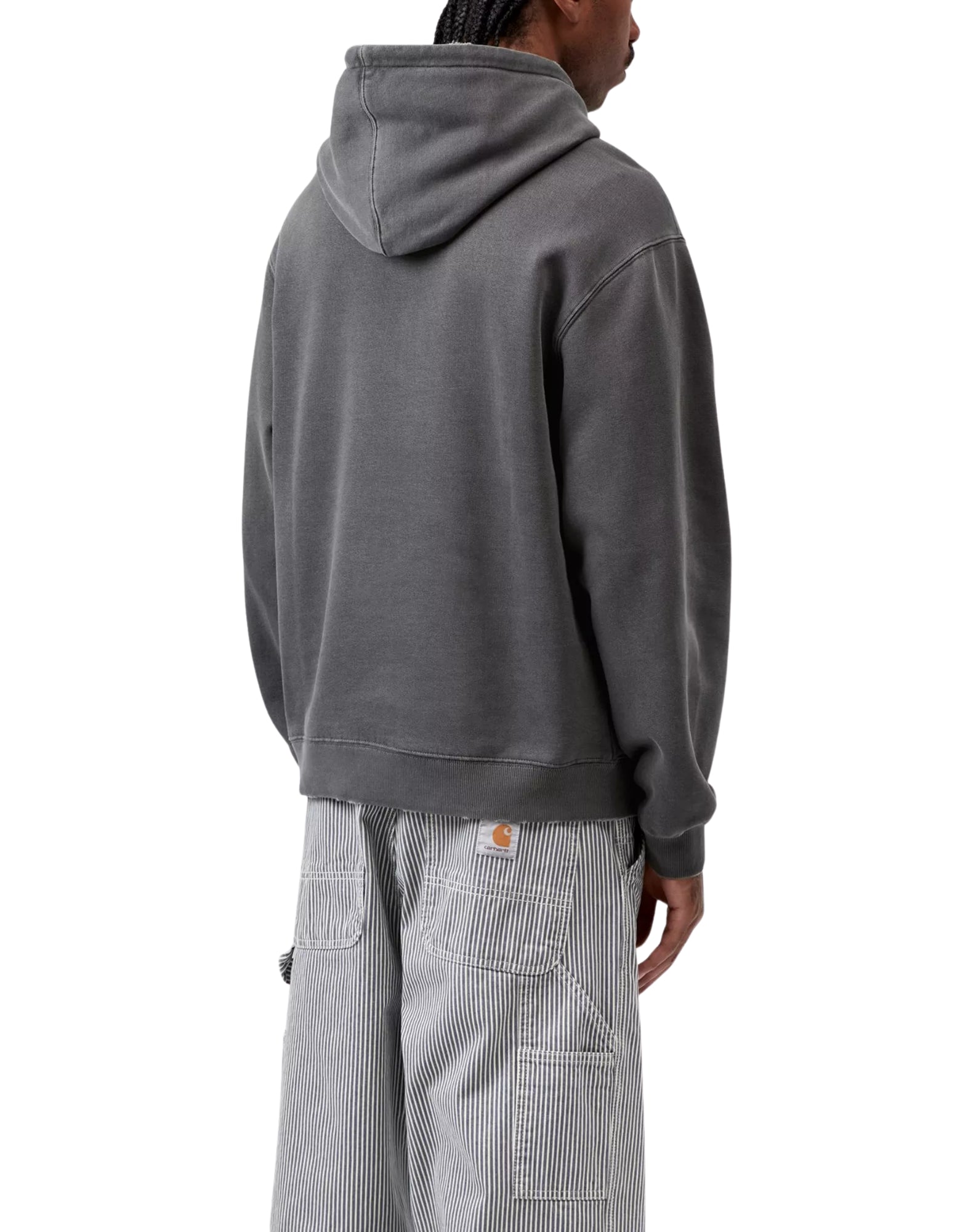 I036053 89.B7 BLACK SWEAT GRIND WASH - FELPA - CARHARTT WIP