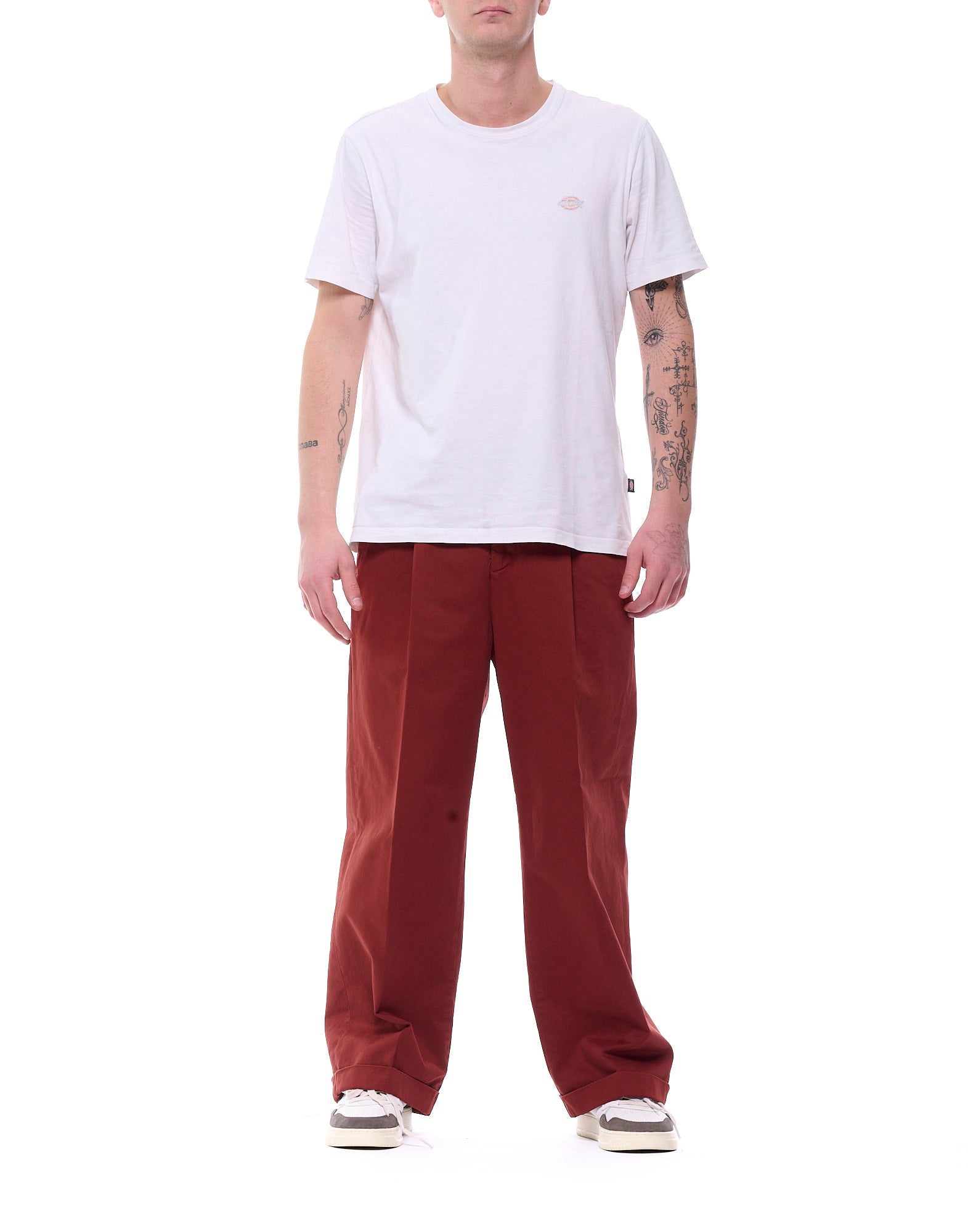 TLCFW26P007 236 OXID RED GOODMAN - Pantaloni - Tela Cruda