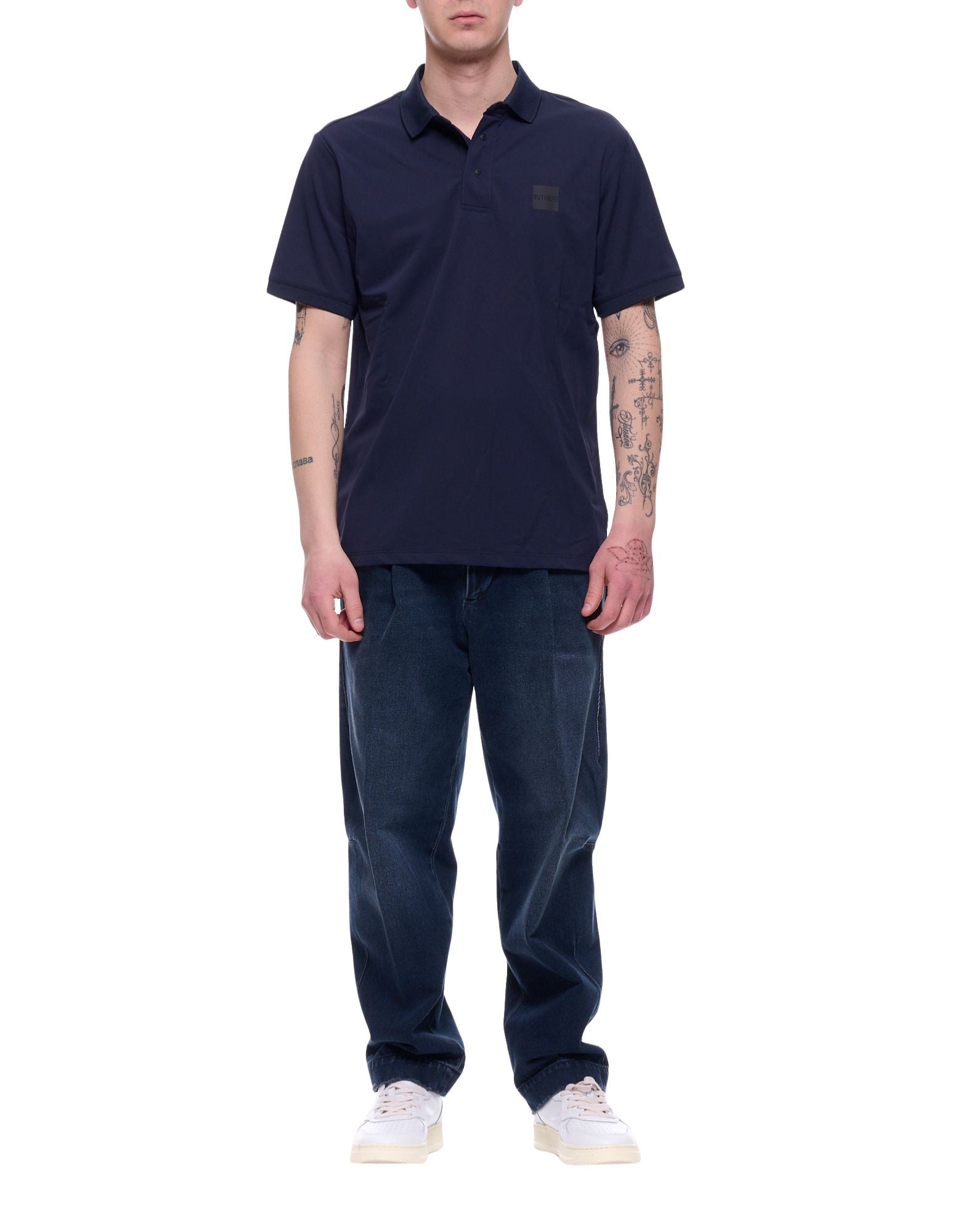 Outhere Men’s T-Shirt Bliss Blue Navy Regular Fit Cotton Front Logo 4651M303B208-26046 1844 BLISS