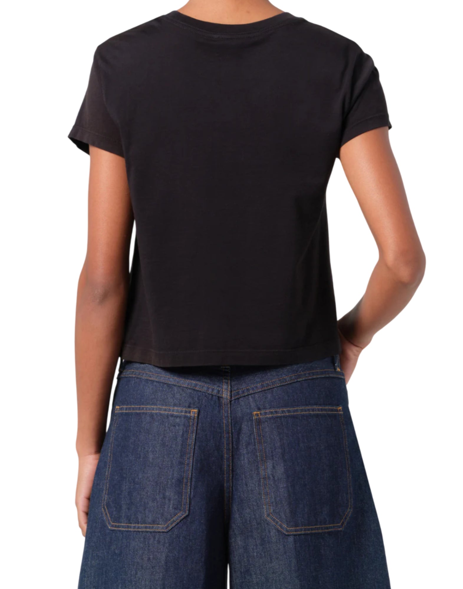 T-shirt woman A7180 1507 ADINE BLACK Agolde