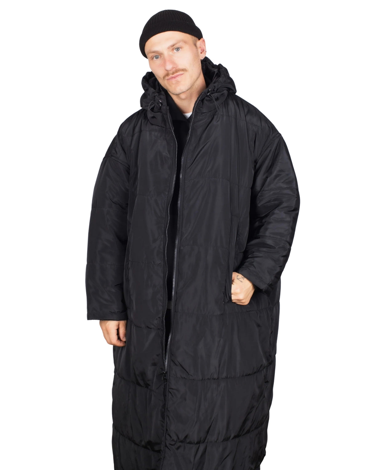 Maxi Long Coat Black