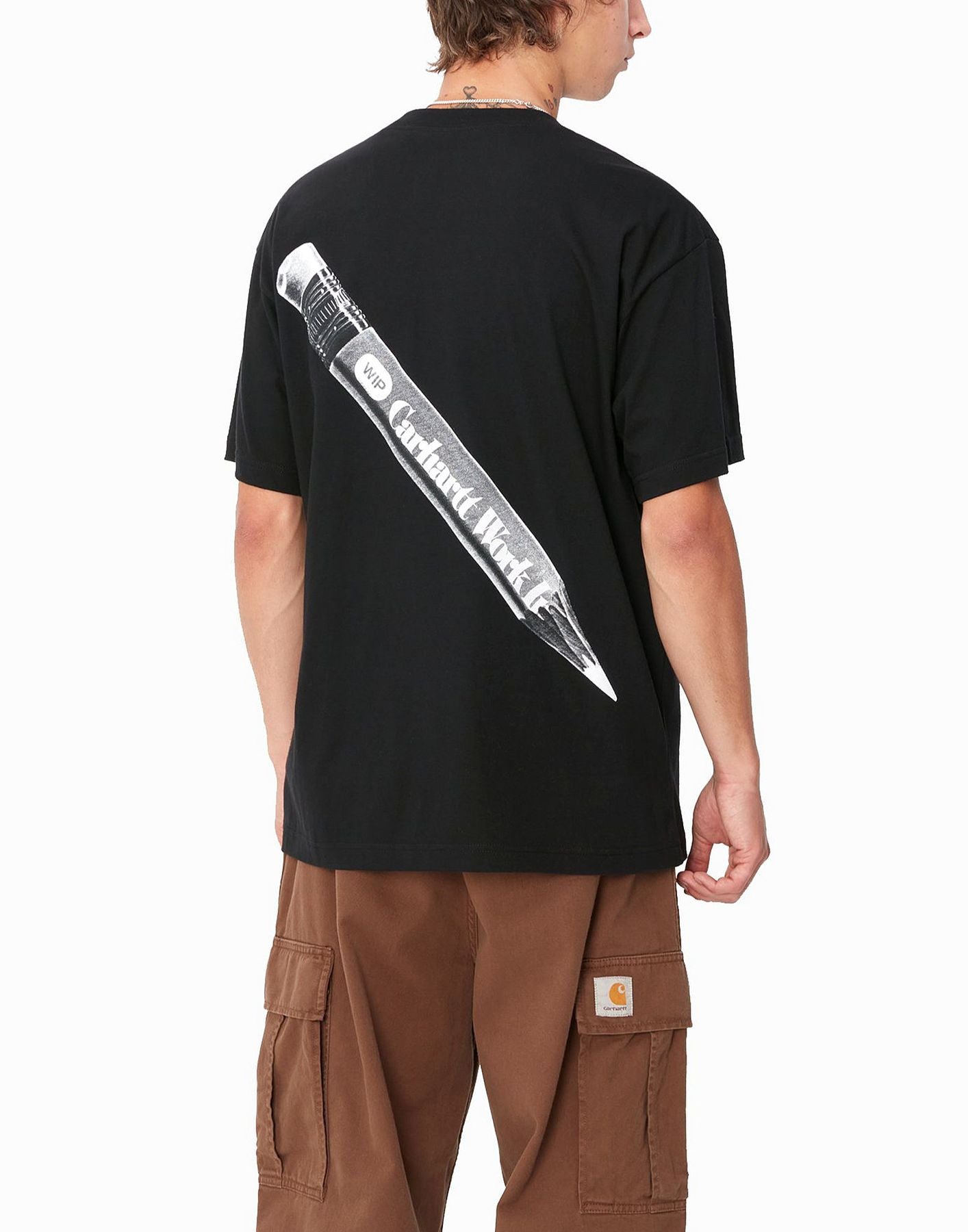 T-shirt man I033960 0D2XX WIP PENCIL BLACK CARHARTT WIP