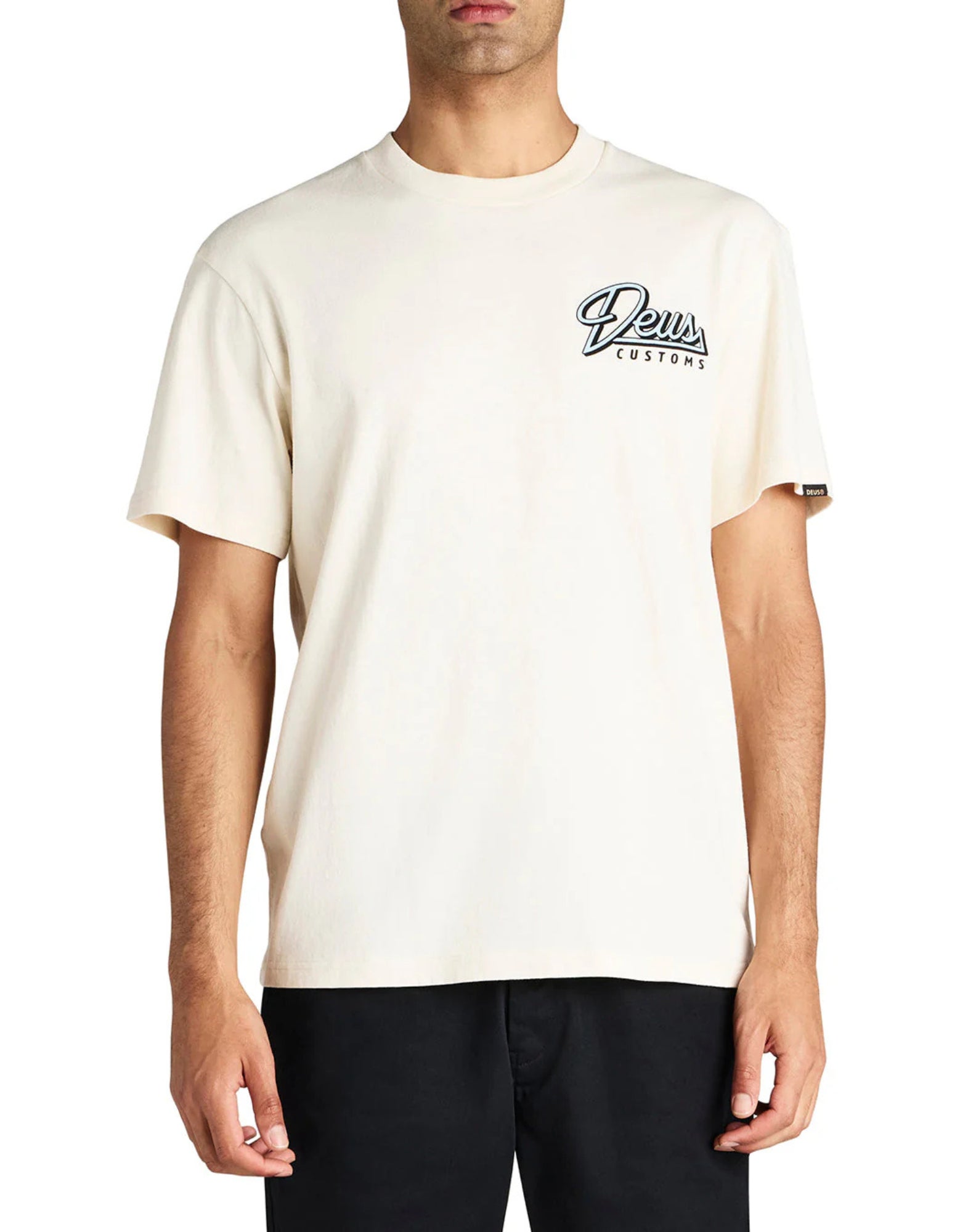 T-shirt man DMP251947A CONDUIT TEE DIRTY WHITE Deus Ex Machina