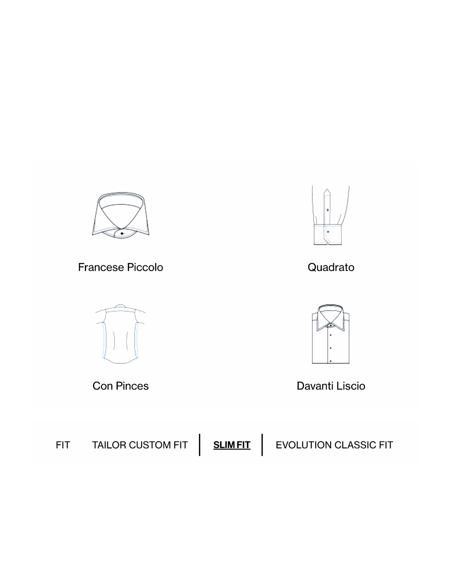 Xacus White Twill French Collar Shirt Slim Fit Men Italy ACT658ML 11460.001