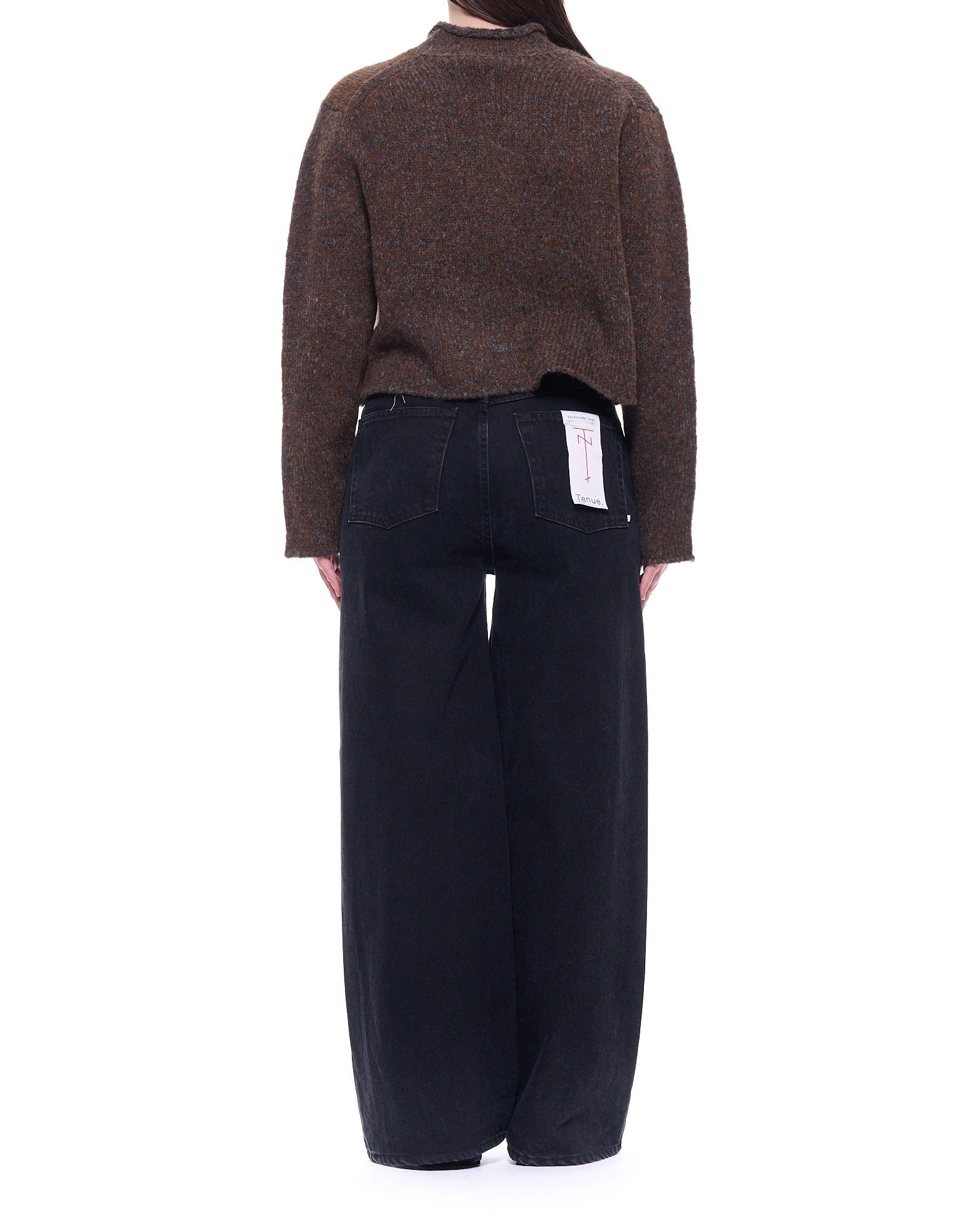 9058 301 BROWN SWEATER - Maglieria - Fabrizio del Carlo