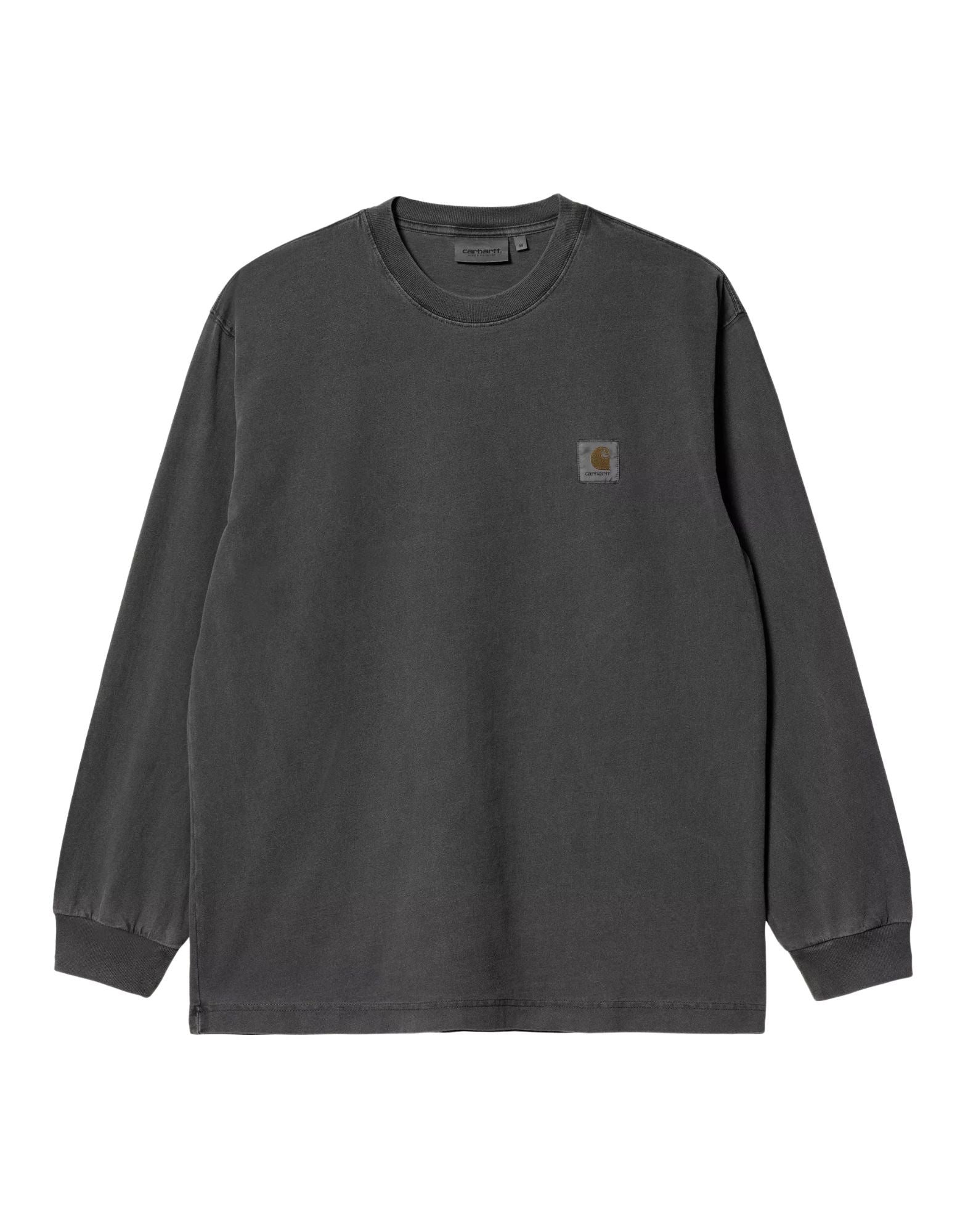 L/S Vista T-Shirt, schwarz, stückgefärbt