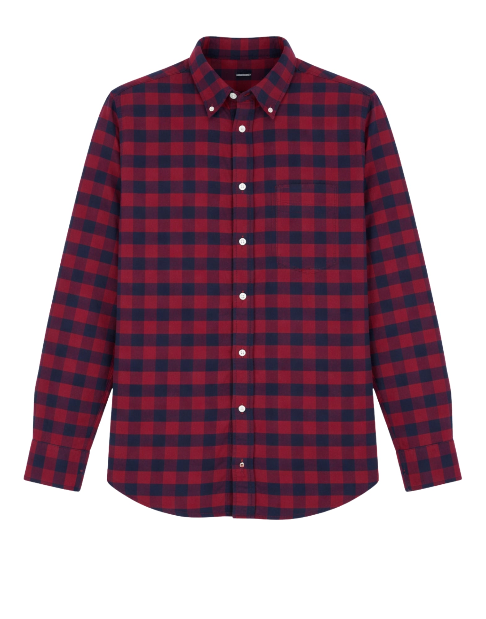 Tommy Hilfiger herr skuggruta skjorta i borstad bomull Normal passform Röd Blå MW0MW36860 0QJ BRUSHED SHIRT