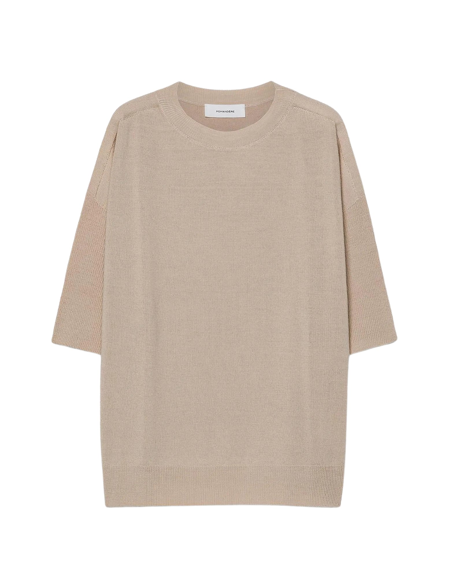 Knit T-shirt Sand