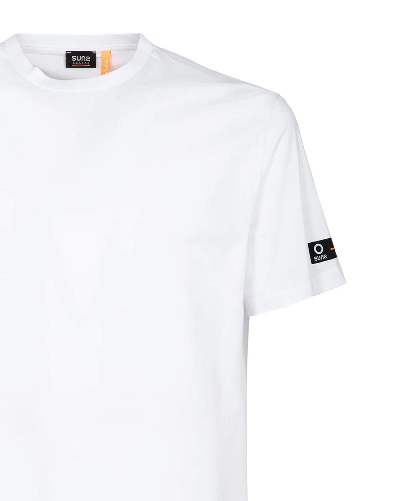 SUNS Paul Lux Mercerized Cotton T-Shirt White Men’s TSS6108U V2 WHITE