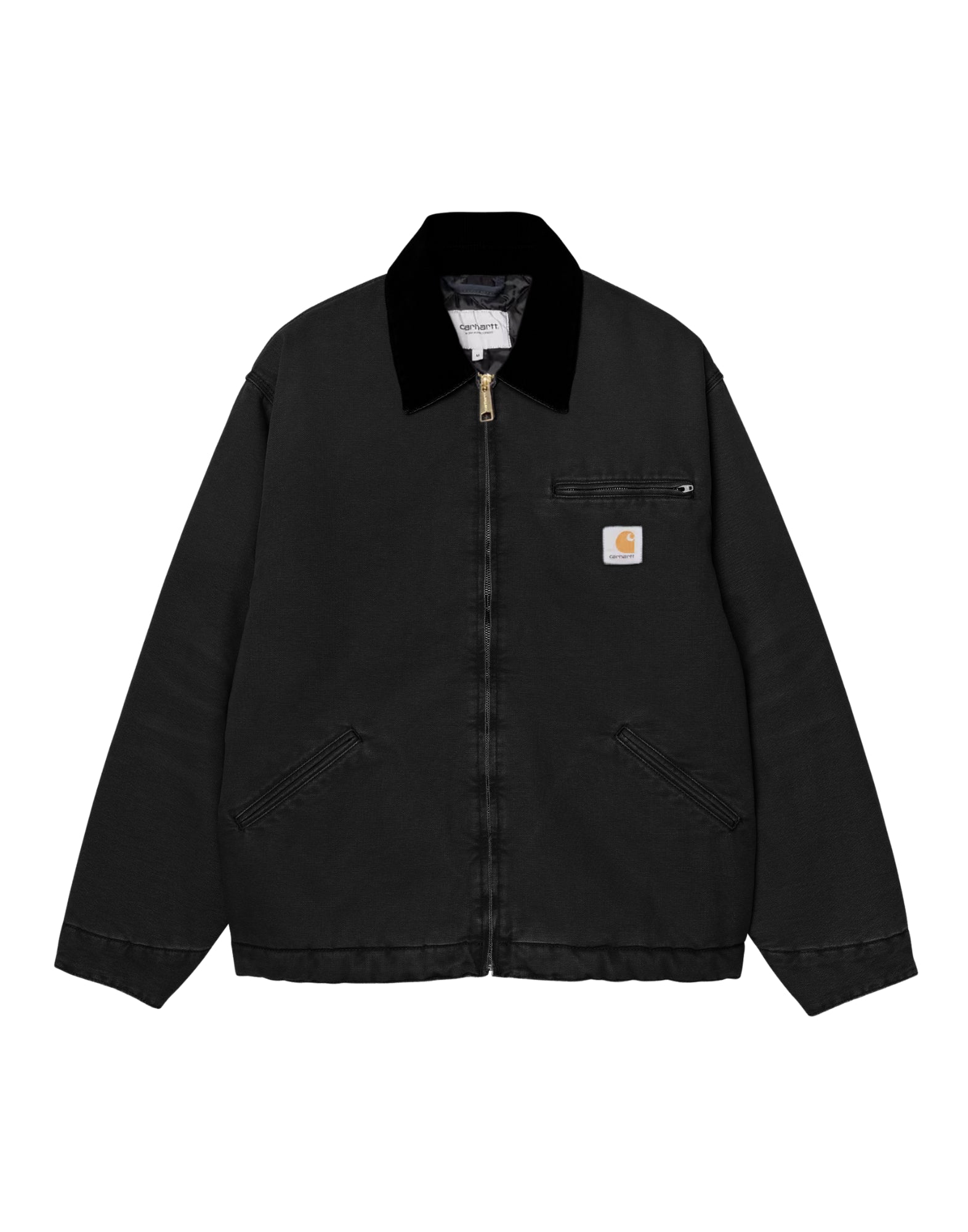 Jacket man I035614 00E40 OG DETROIT BLACK STONE CANVAS CARHARTT WIP