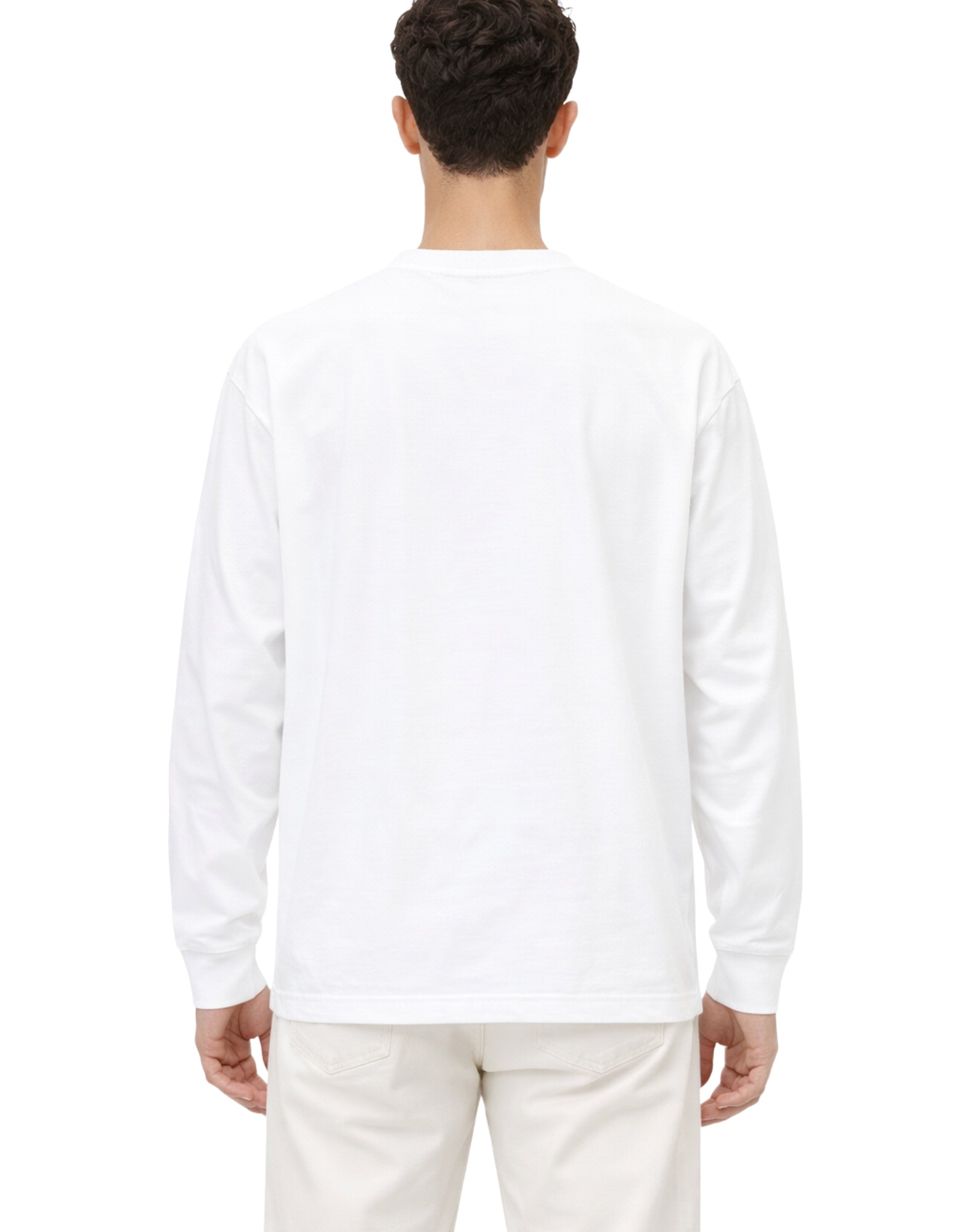 임기. 브래드 티셔츠 옵틱 화이트 긴팔 레귤러핏 헤비웨이트 저지 티셔츠 화이트 OPTIC