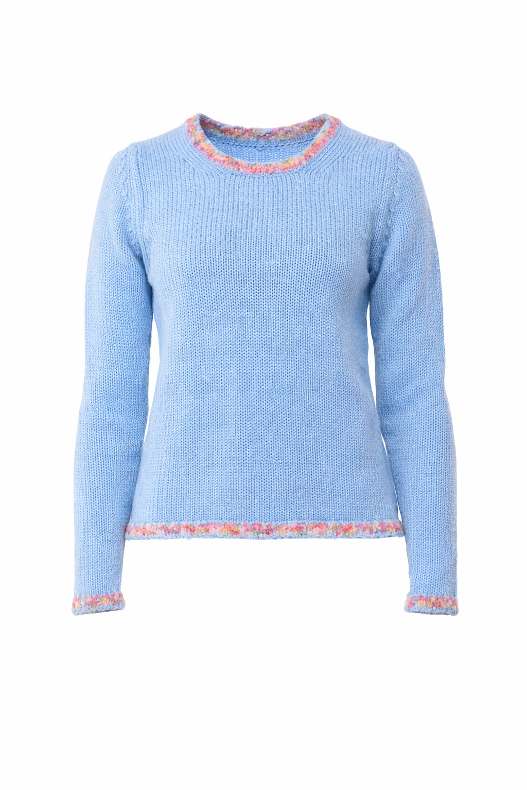 9007 272 LIGHT BLUE ROUND NECK - Maglieria - Fabrizio del Carlo