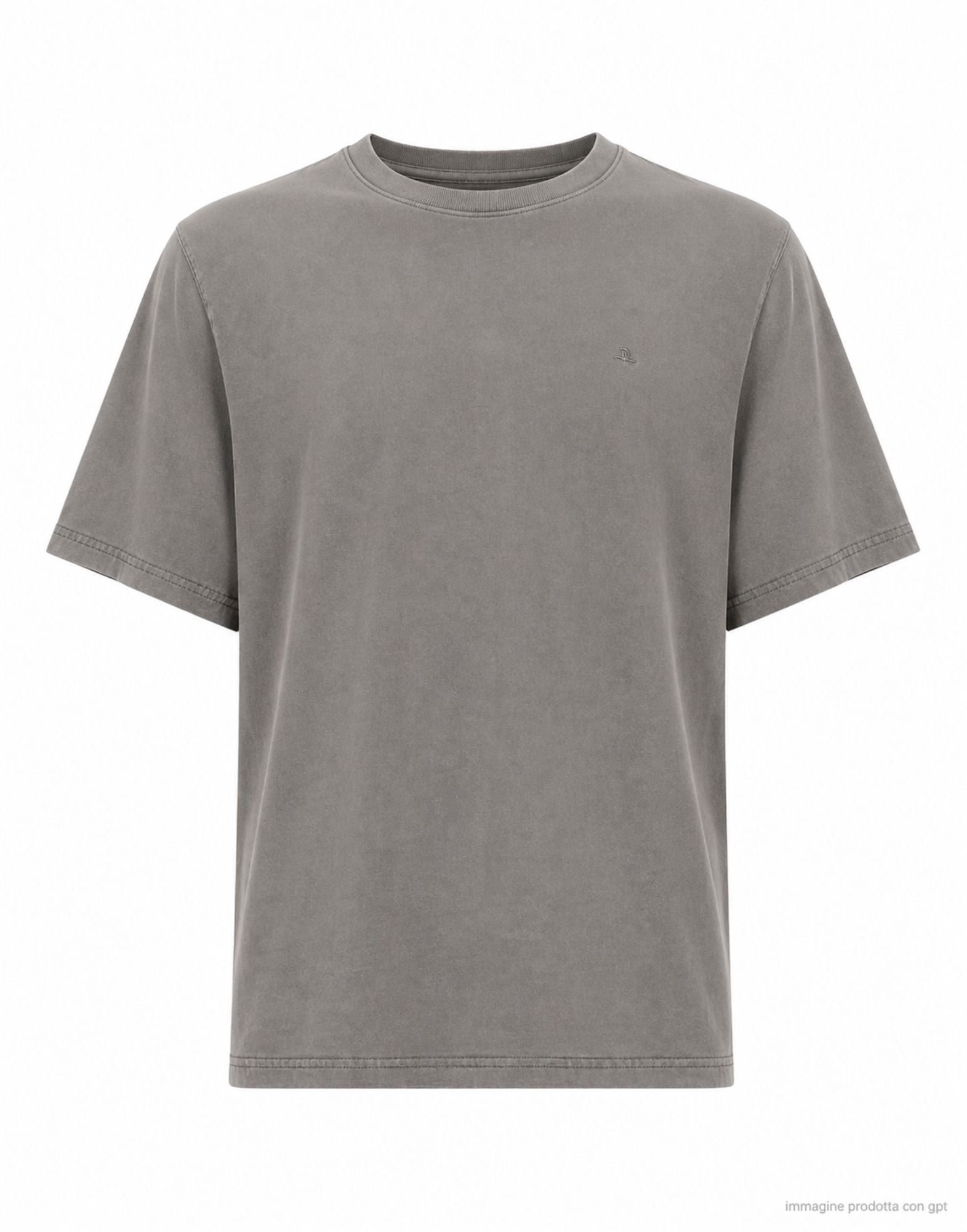 Nordic Denim Men’s Cotton T-Shirt Rock Grey Regular Fit Crew Neck 20-85-861 ROCK GREY