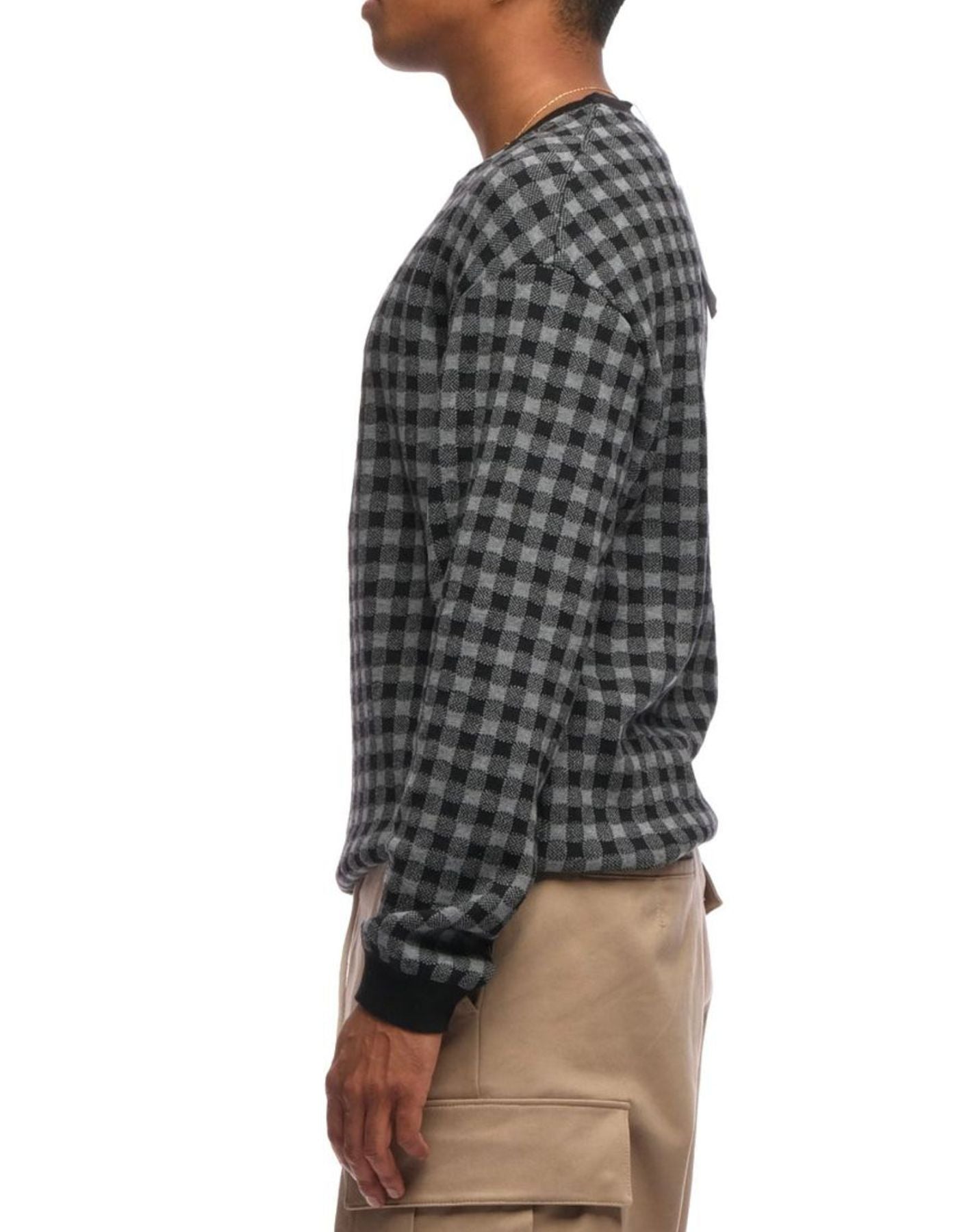 Sweater man UFM080 162BLACKGREY SCAGLIONE