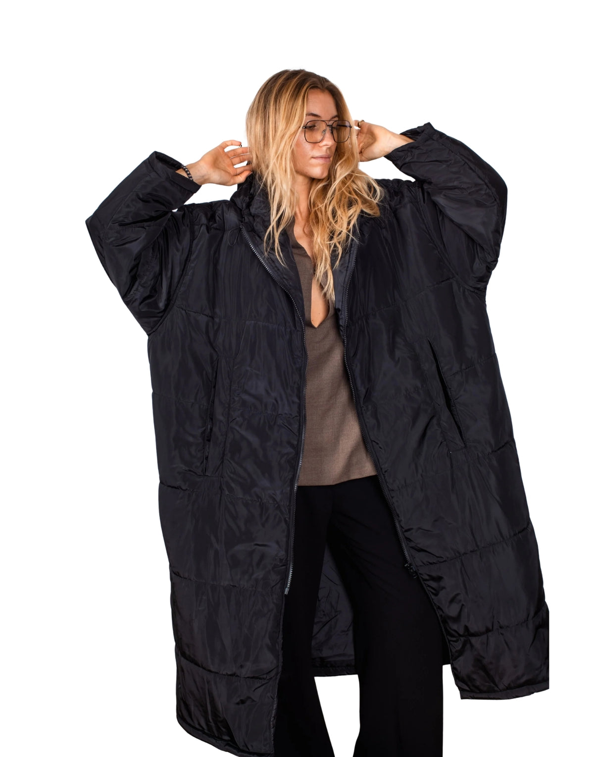 Maxi Long Coat Black