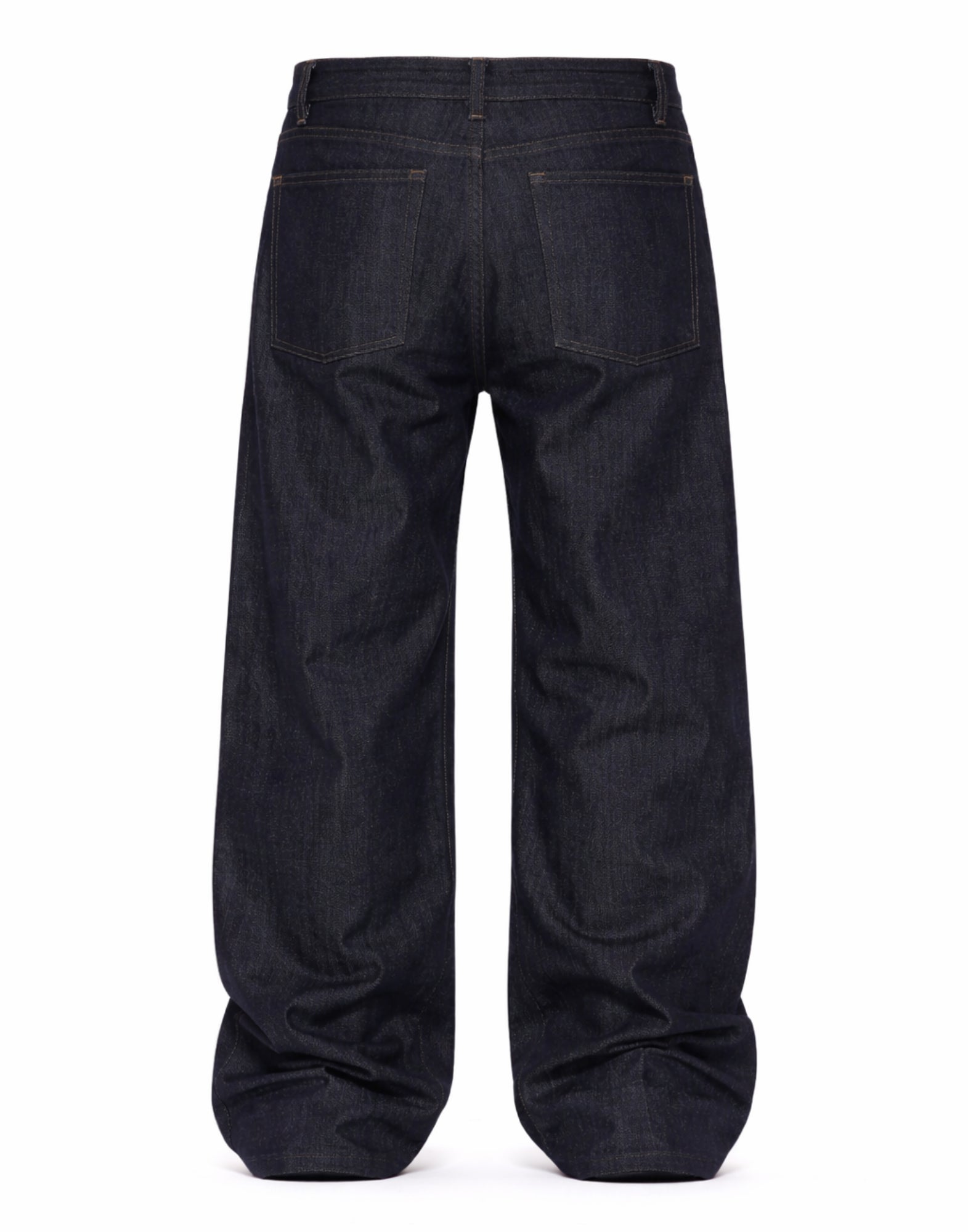 Costumein Black John Nimes Men’s Wide Leg Cotton Pants Made in Italy Z72 BLACK JOHN NIMES SINGLE