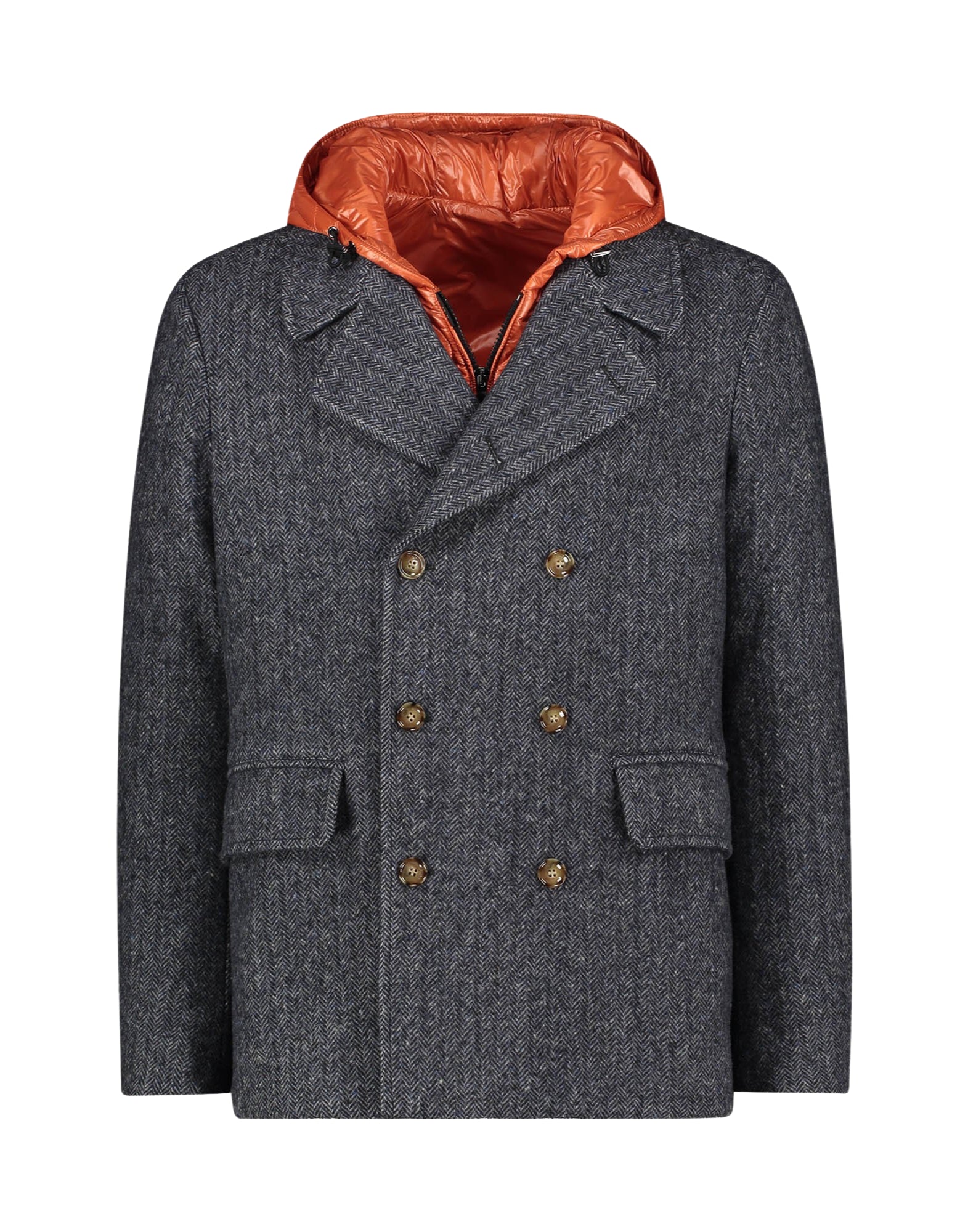 19UO08 390 BLUE PECKOT COAT - Cappotti - AGF