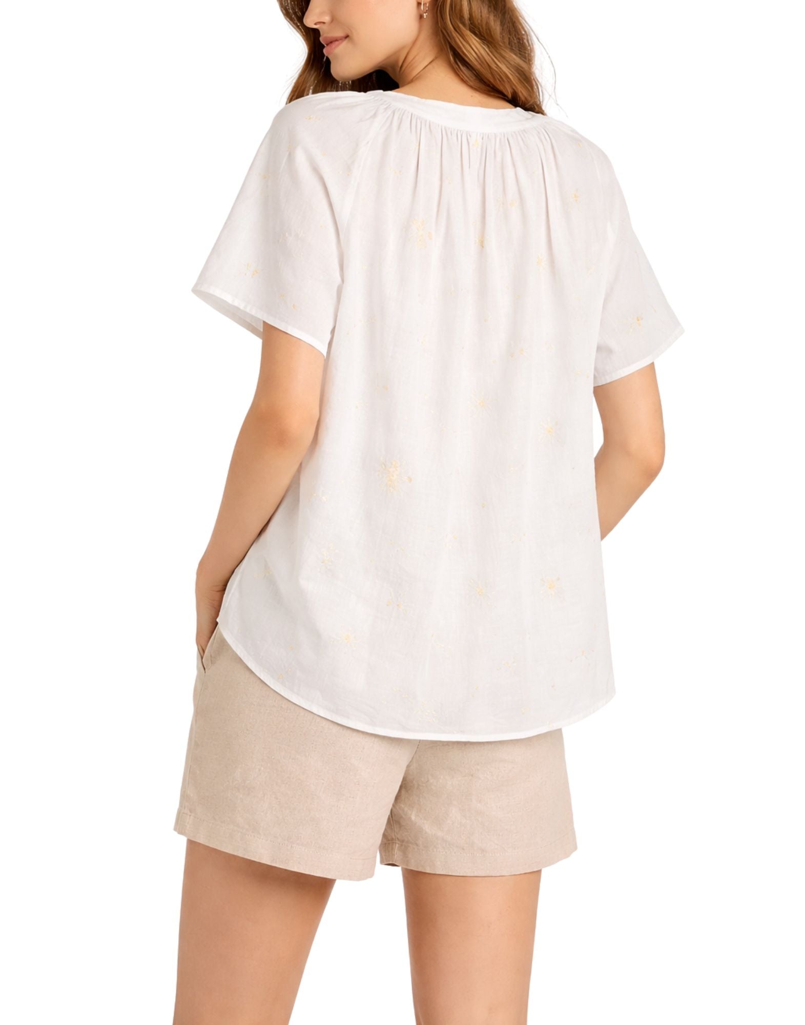 Forte Forte Voile Blouse Petites Fleurs Ivory Women’s 14876 MY SHIRT IVORY FLOWER