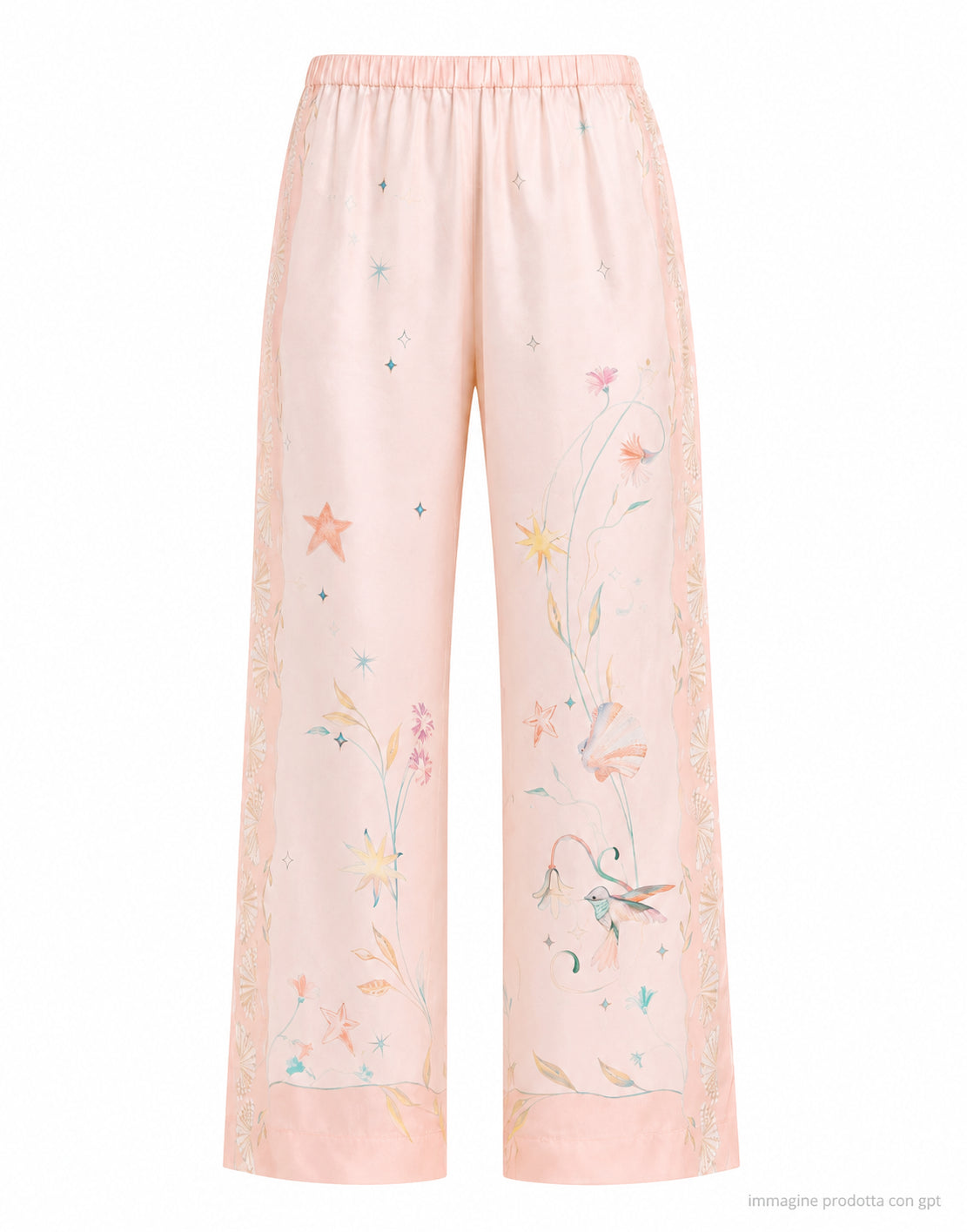 FORTE_FORTE Women’s Roseo Wide-Leg Silk Trousers 14921 MY PANTS ROSEO
