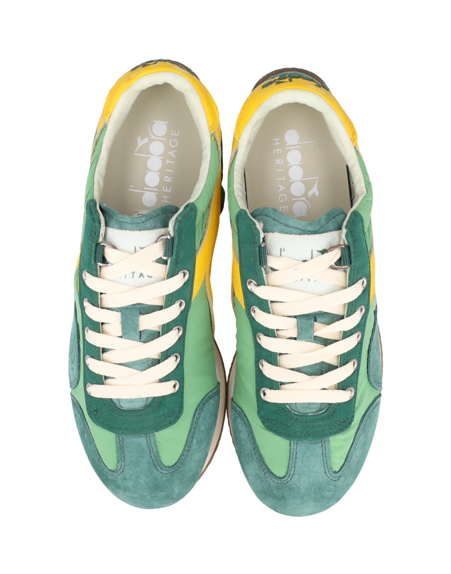 Diadora Equipe Vela SW Nylon & Suede Sneakers Green Shamrock – Man’s 201.182806 01 70289 MAN
