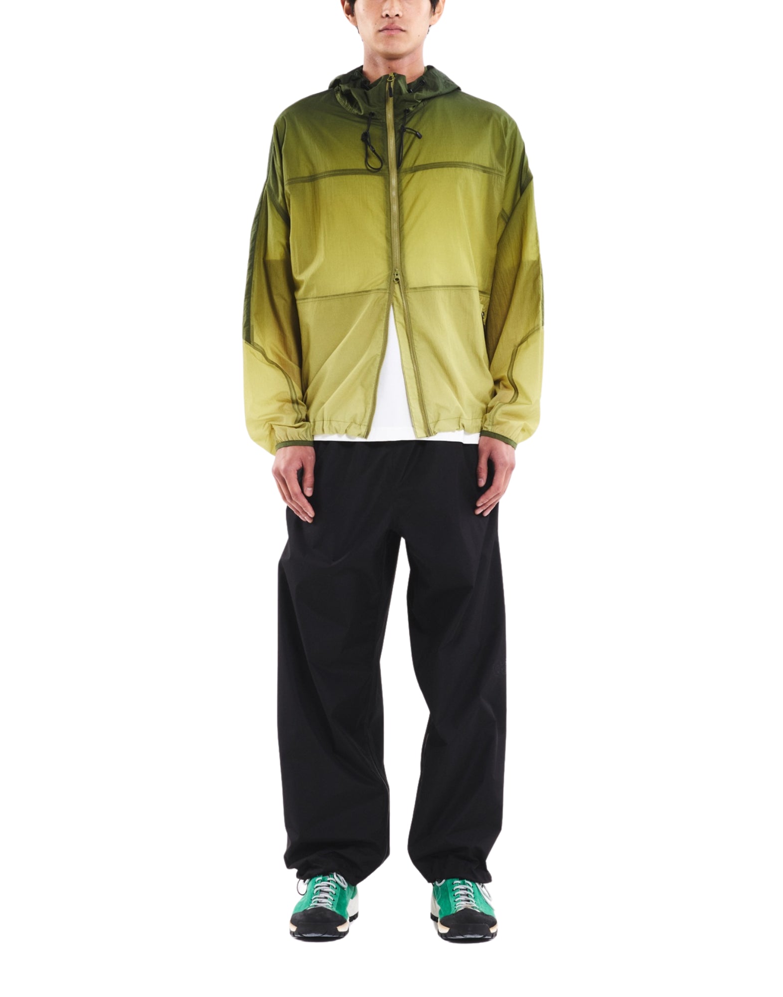 Jacket man PMO0071 BREEZE JACKET LIME/BLACK Purple Mountain Observatory