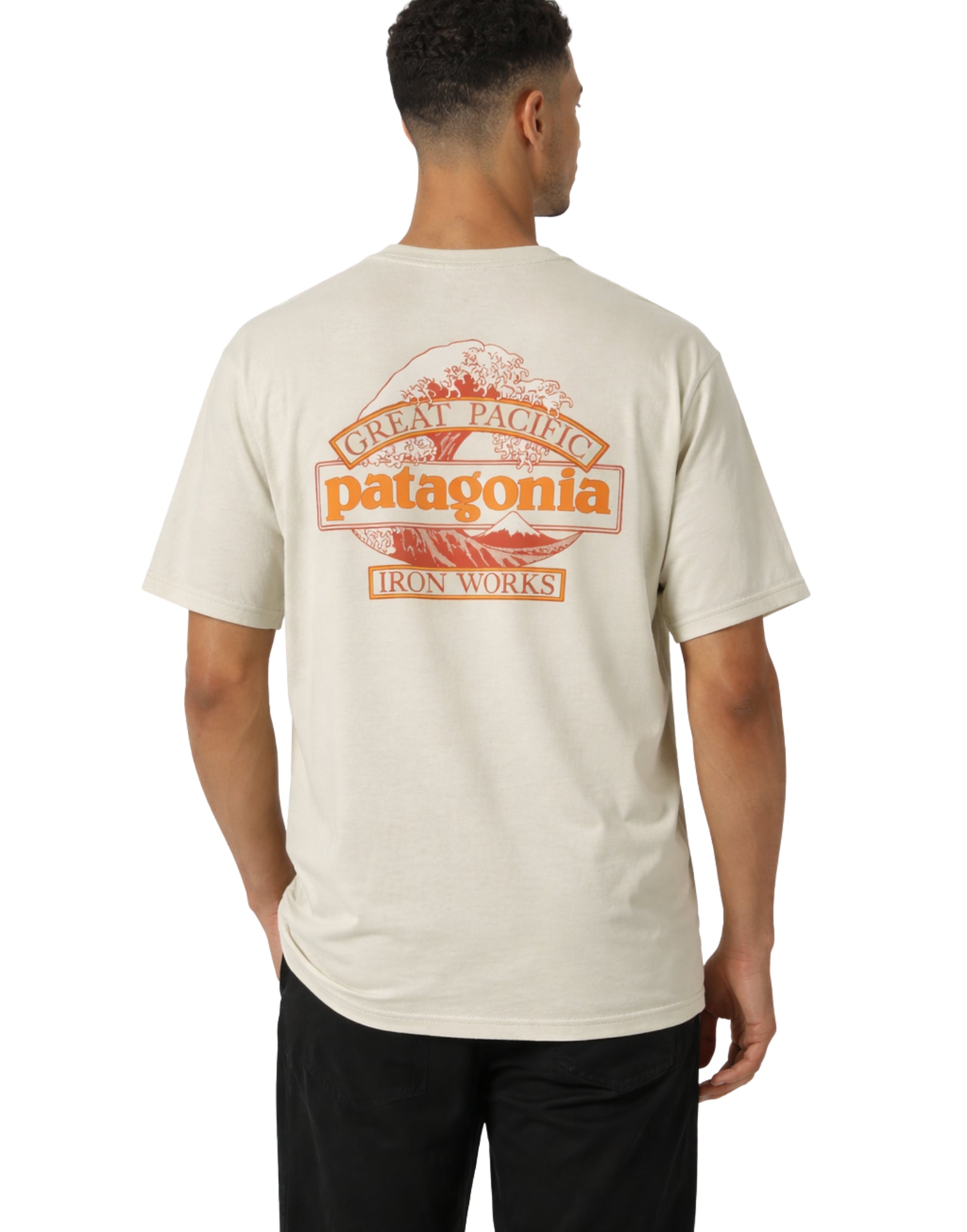 Patagonia Capilene Cool Daily Shirt Great Waves Men’s Dyno White 45456 DYWH